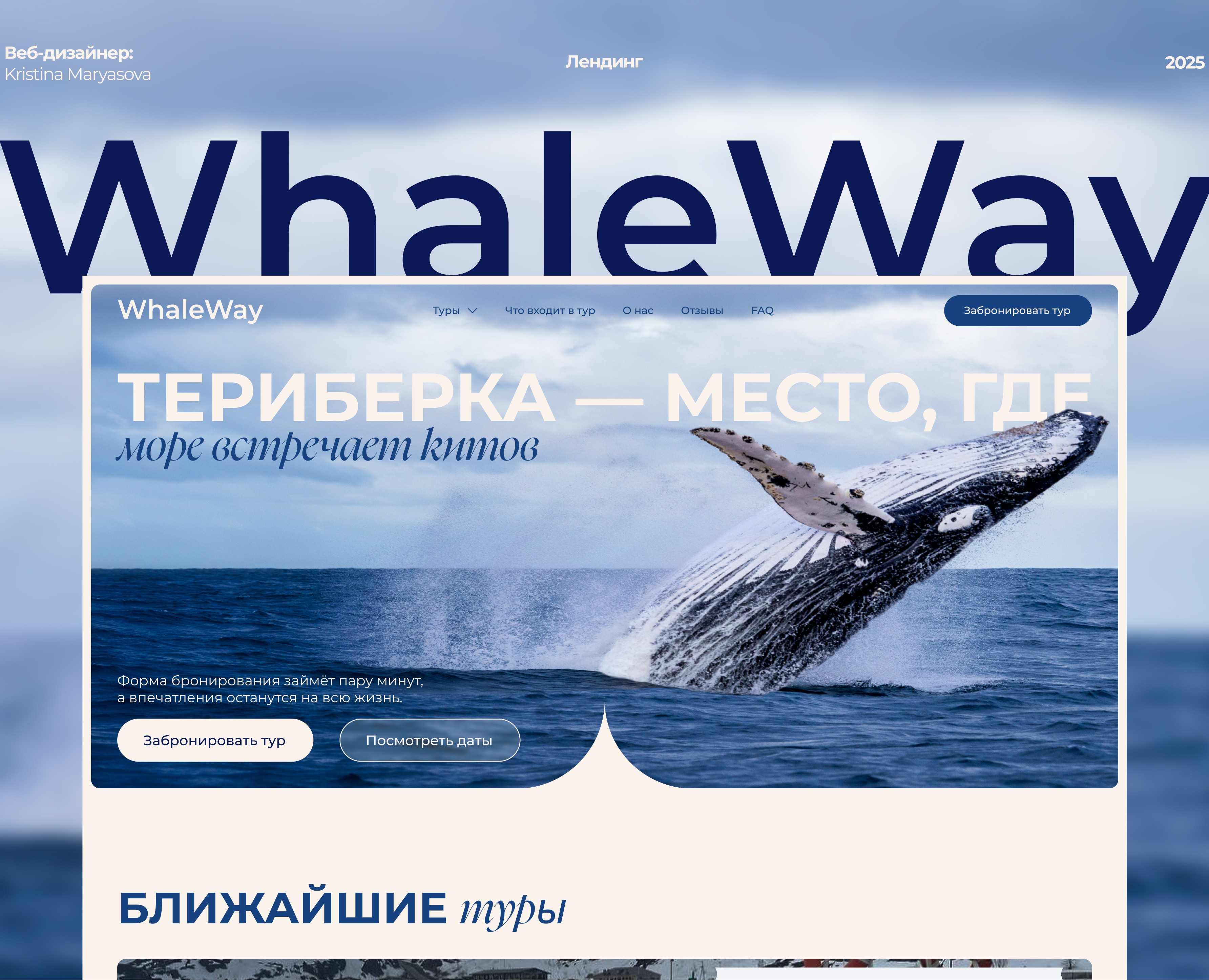 Лендинг | Тур в Териберку на Dprofile