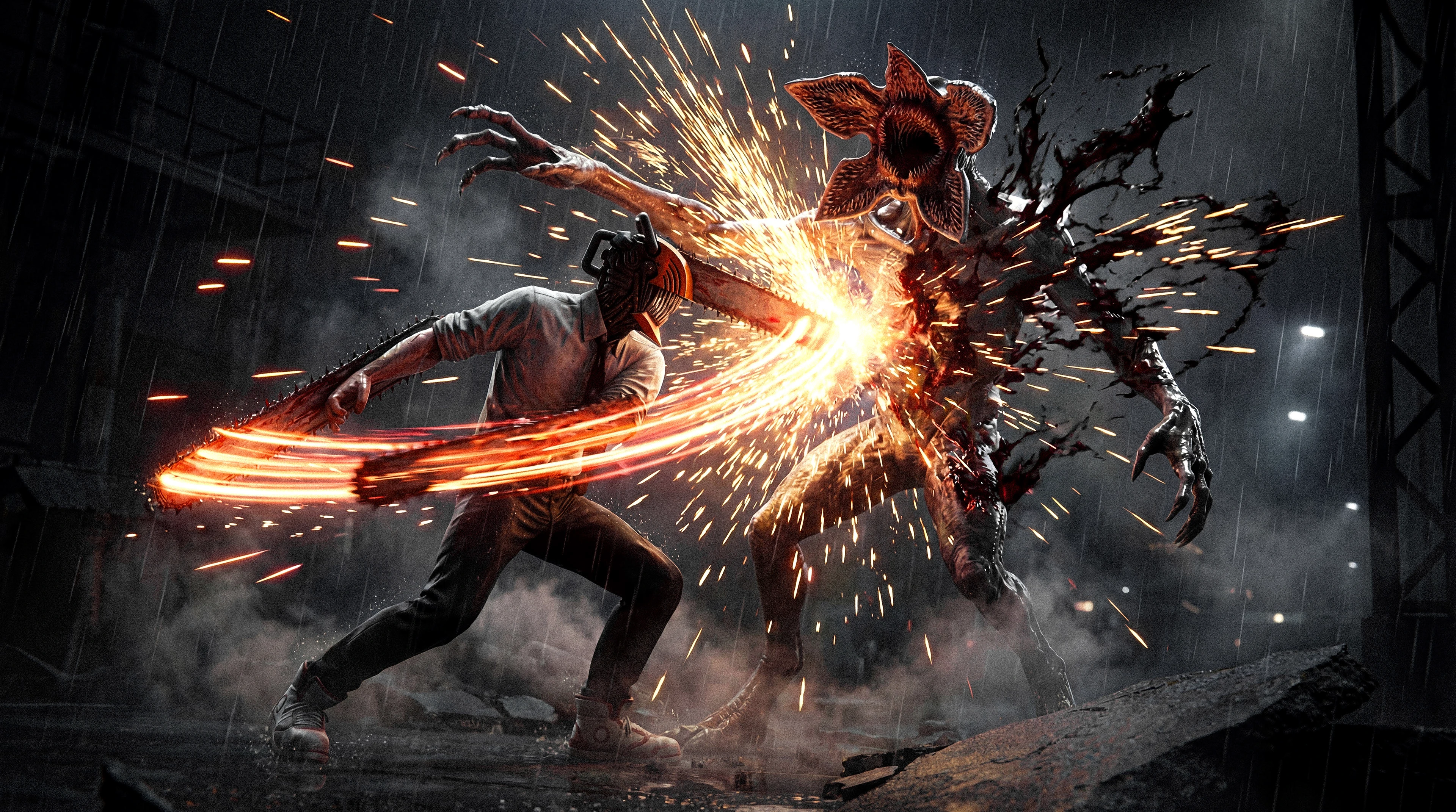 Chainsaw Man x Stranger Things — Изображение №3 — Иллюстрация, Графика на Dprofile