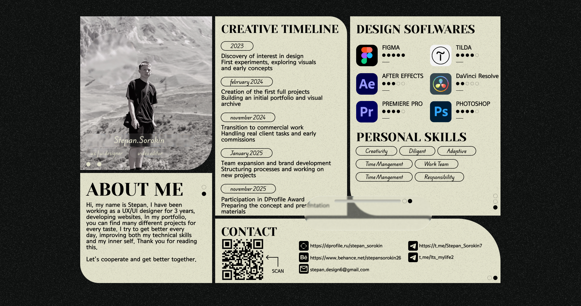 Portfolio 2025 — Изображение №2 — Интерфейсы на Dprofile