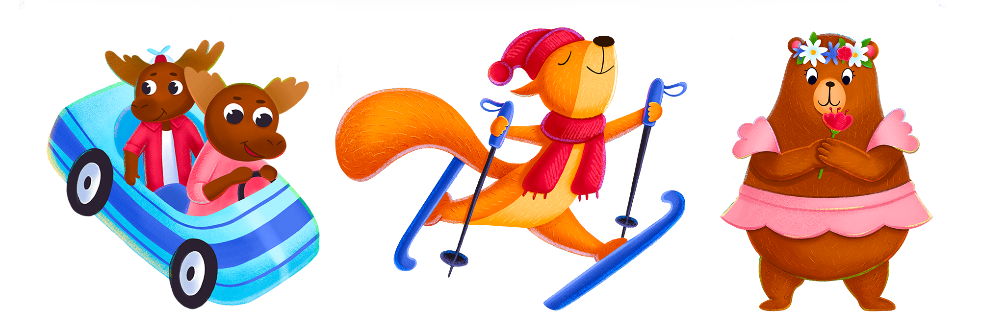 Детская книга "Две веселых строчки" — Изображение №4 — Иллюстрация, Графика на Dprofile