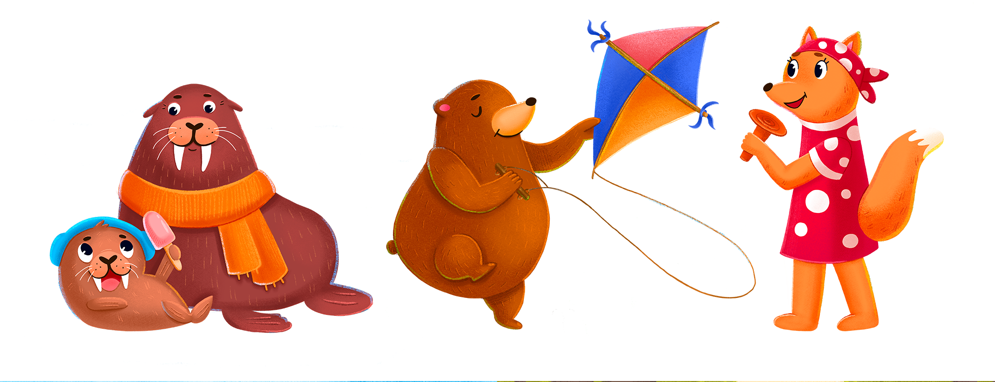 Детская книга "Две веселых строчки" — Изображение №5 — Иллюстрация, Графика на Dprofile