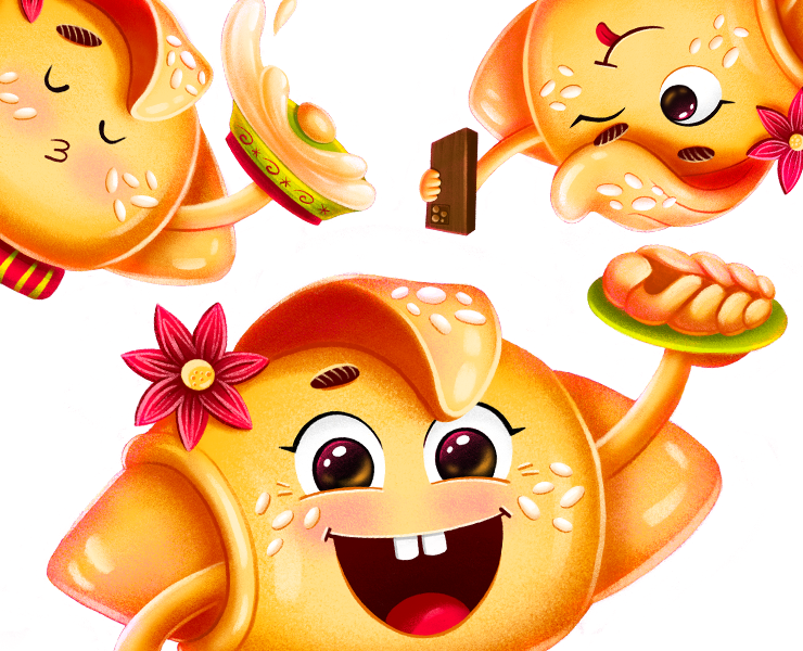 Бренд-персонаж для сербской пекарни на Dprofile