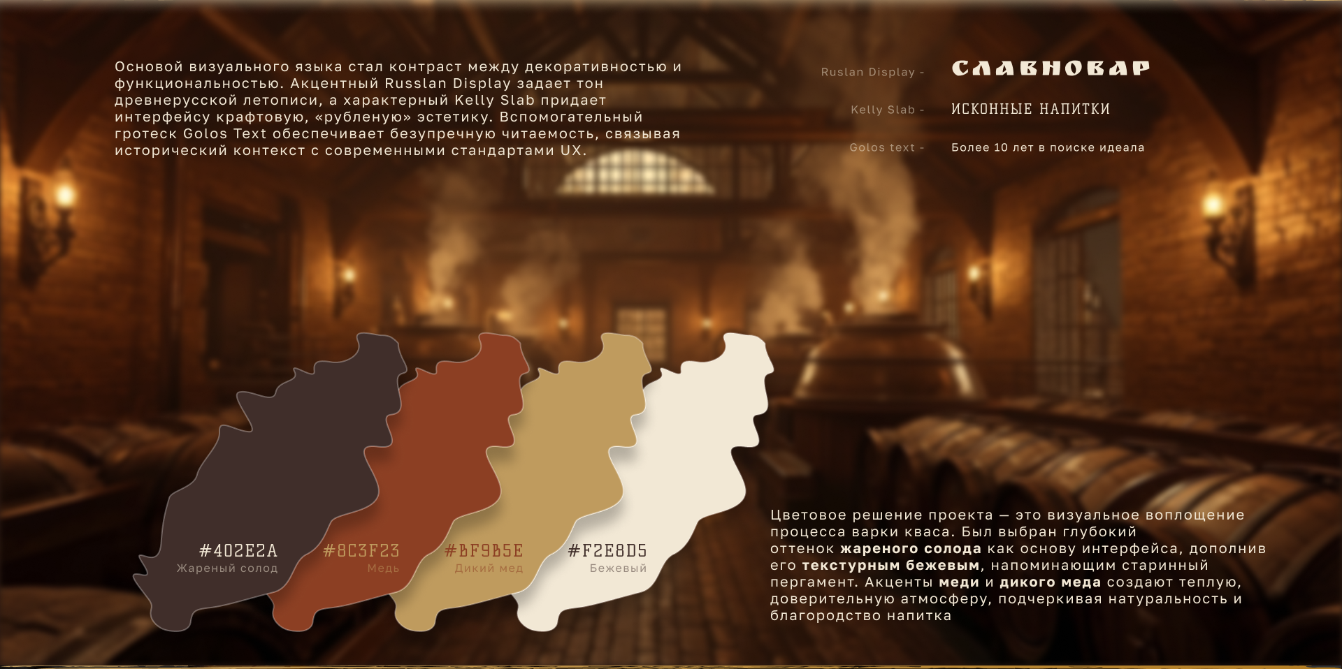 Крафтовая квасоварня "Славновар" — Изображение №2 — Интерфейсы, Брендинг на Dprofile