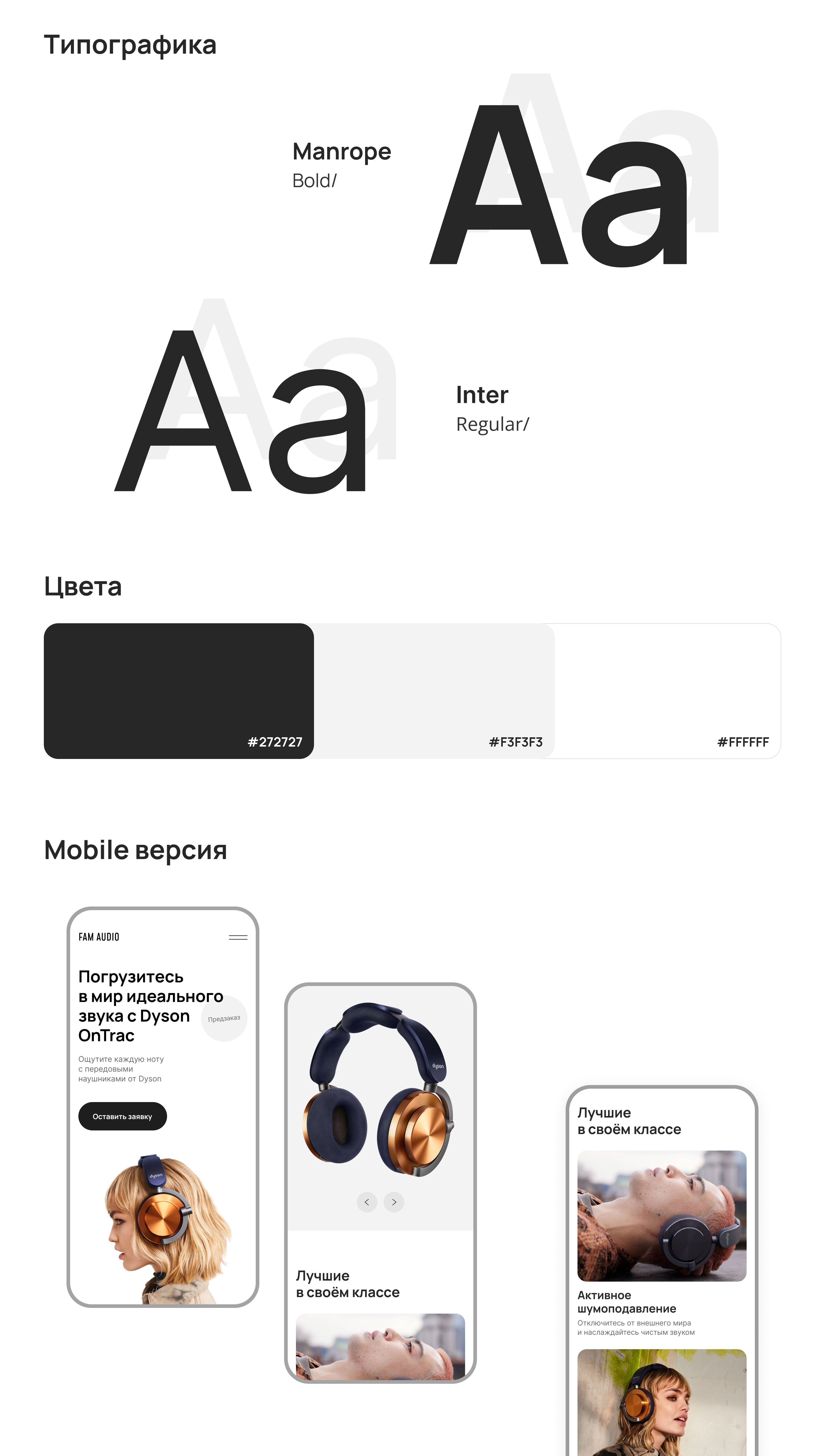 Лендинг для дистрибьютора элитной акустики — Изображение №4 — Интерфейсы на Dprofile