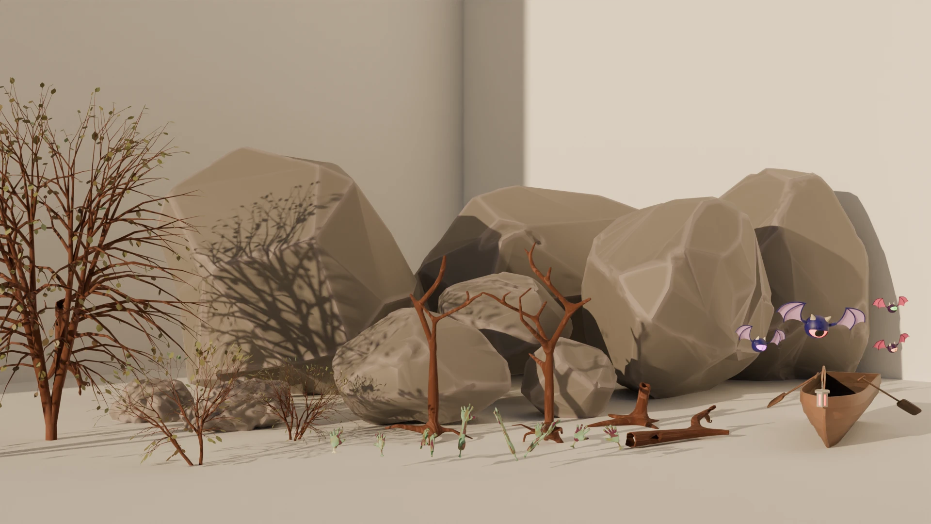 Concept of locations and game assets. — Изображение №16 — 3D на Dprofile