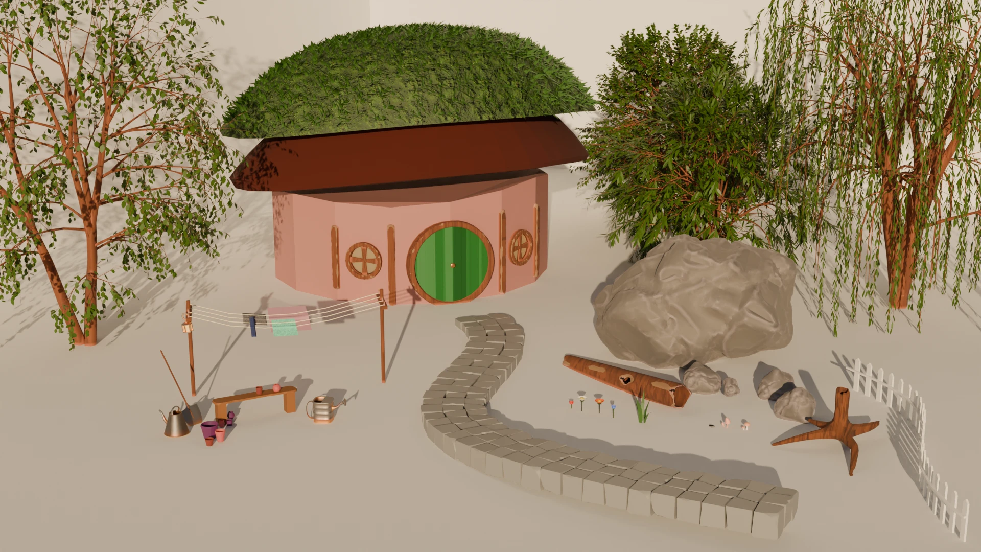 Concept of locations and game assets. — Изображение №12 — 3D на Dprofile