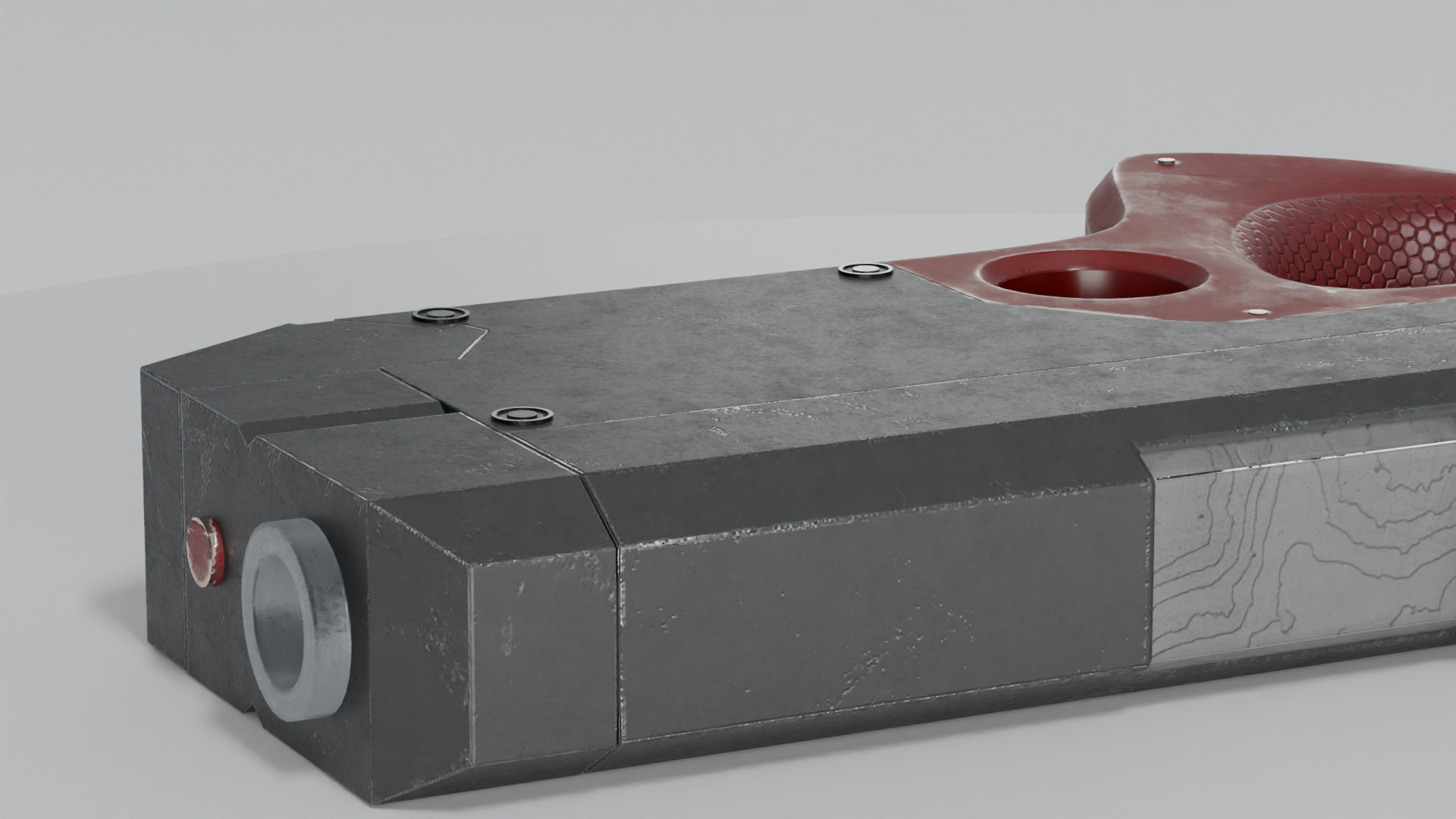 CyberPunk Pistol — Изображение №3 — 3D на Dprofile