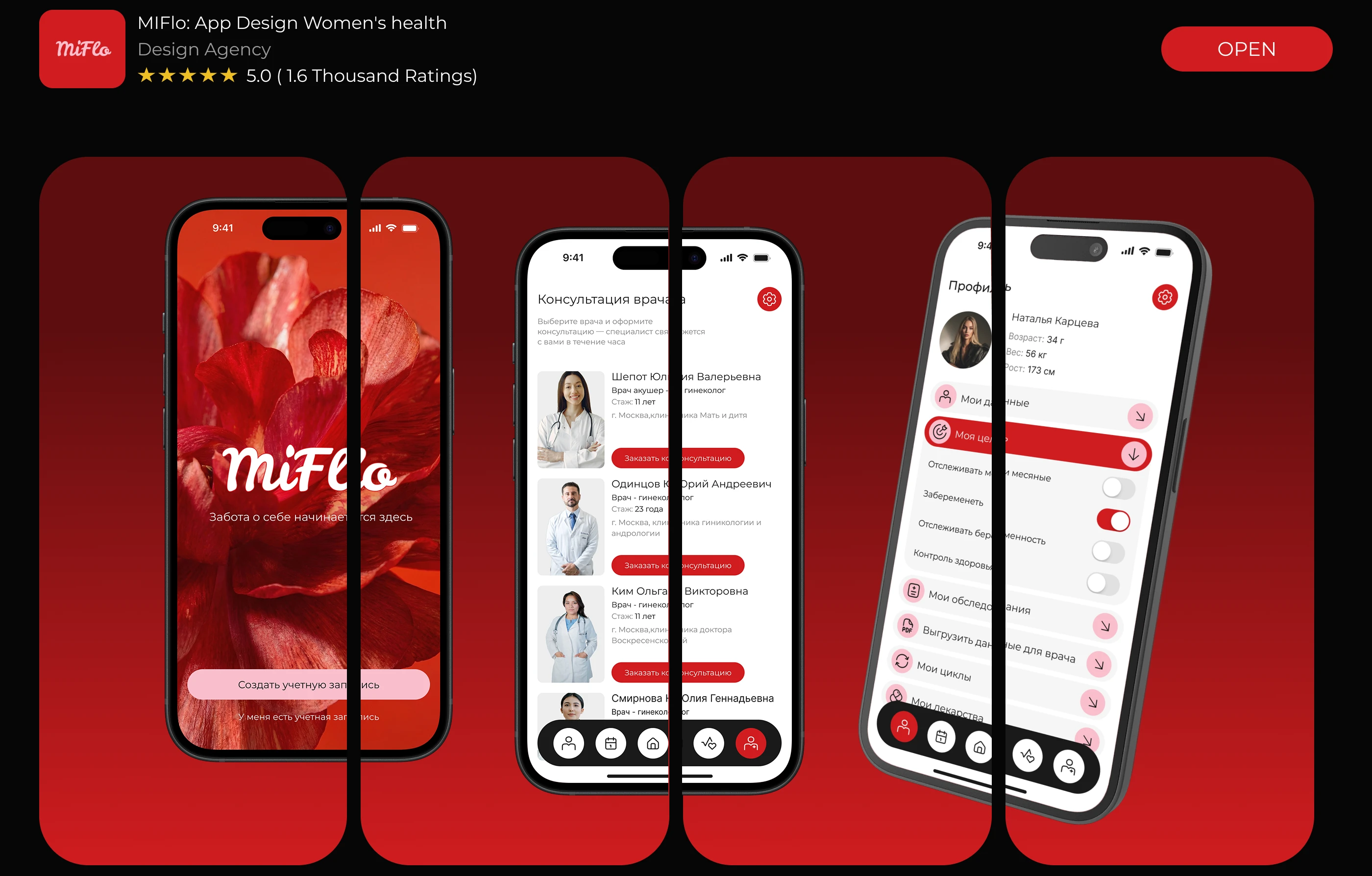 MiFlo — a mobile app: a women's calendar — Изображение №6 — Интерфейсы на Dprofile
