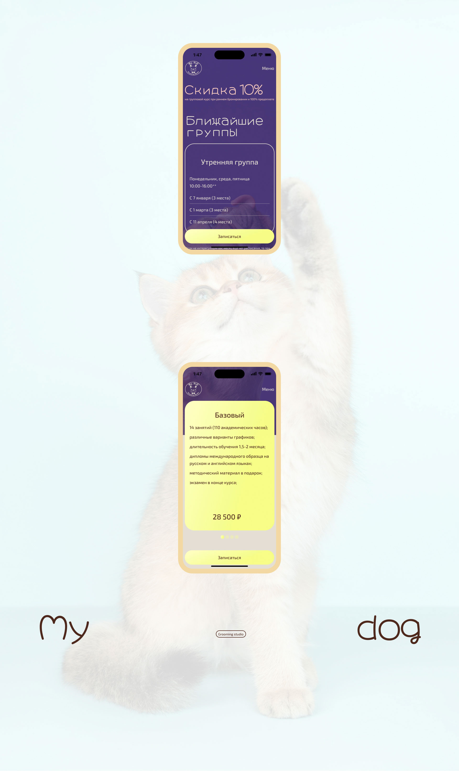 My dog grooming studio — Изображение №14 — Интерфейсы на Dprofile