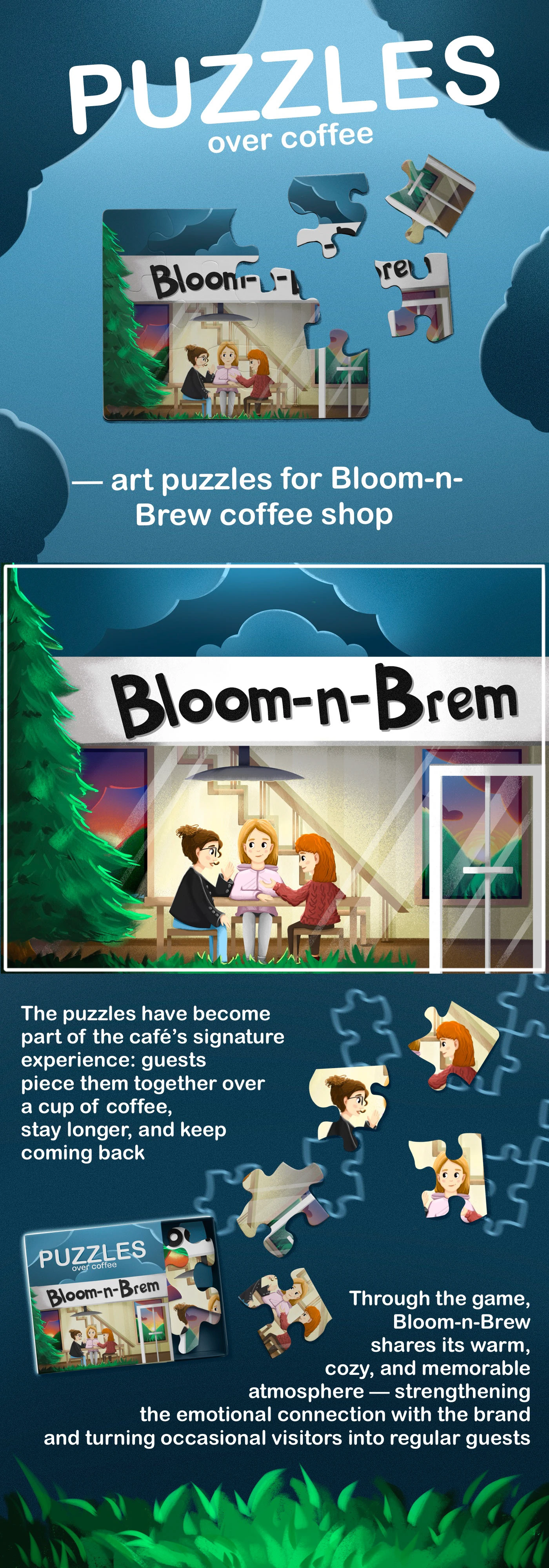 Coffee Shop Puzzles — Изображение №1 — Иллюстрация на Dprofile