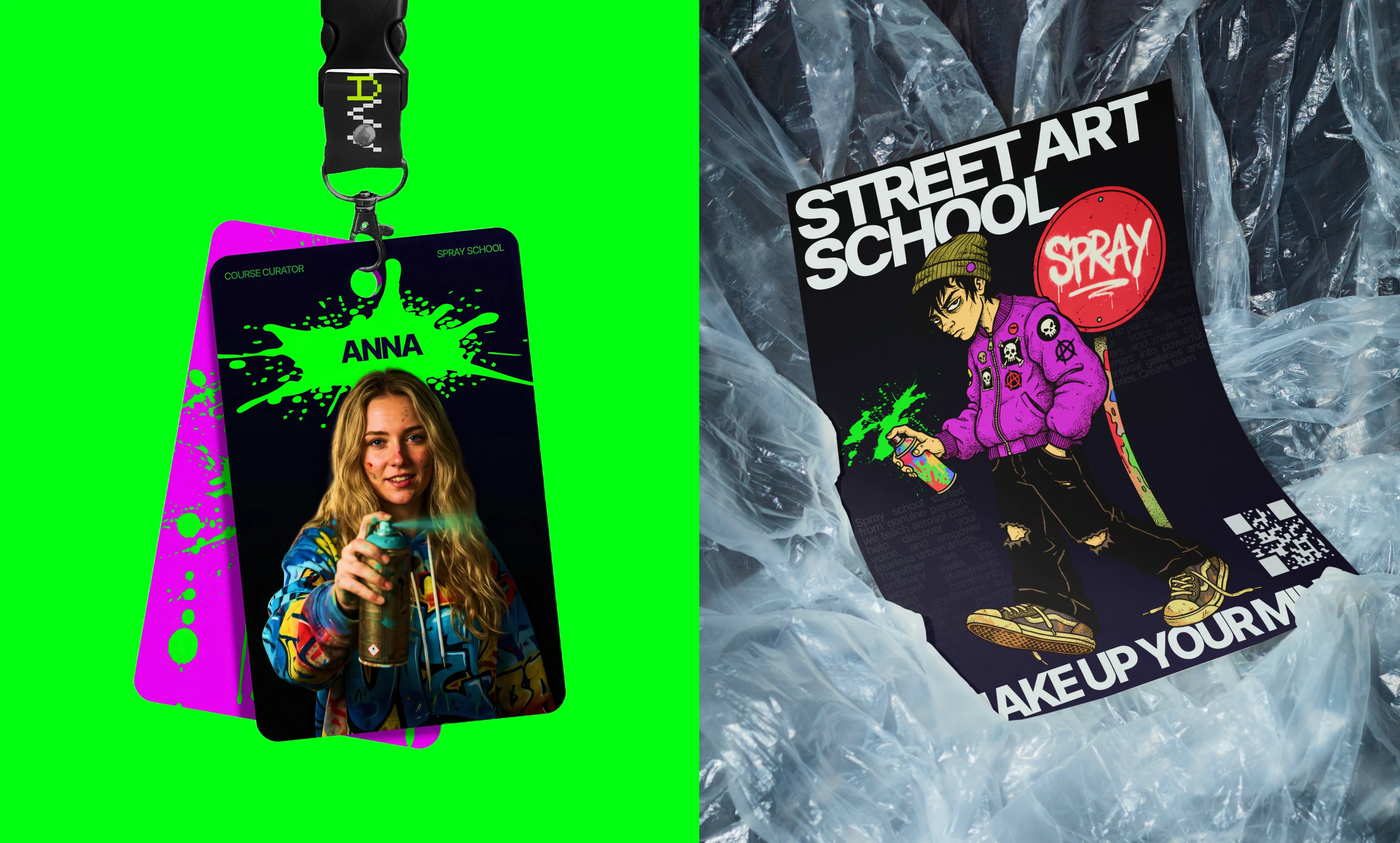 Сайт для школы граффити "SPRAY" — Изображение №4 — Интерфейсы, Иллюстрация на Dprofile