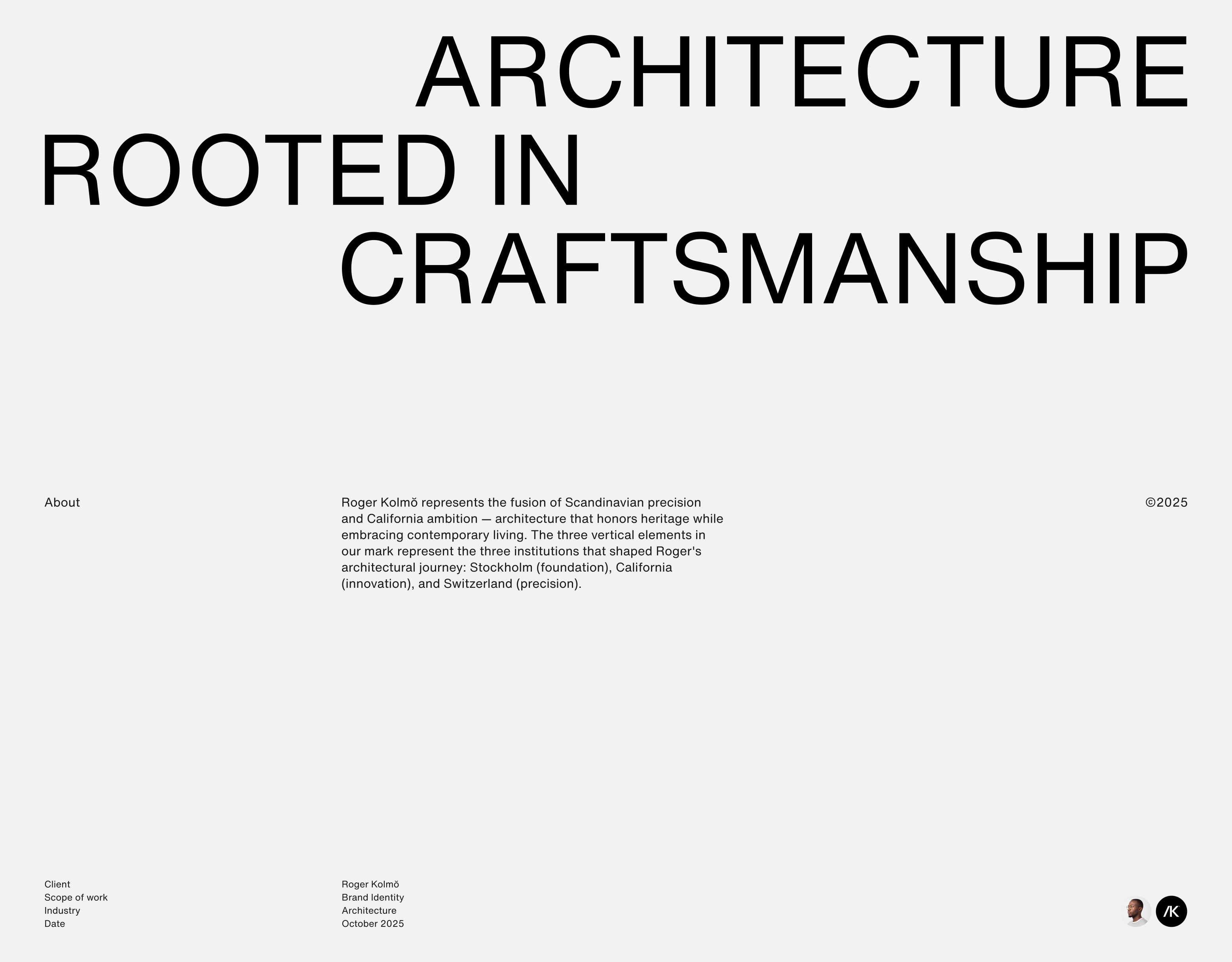 ROGER KOLMŎ® — Изображение №3 — Интерфейсы, Брендинг на Dprofile