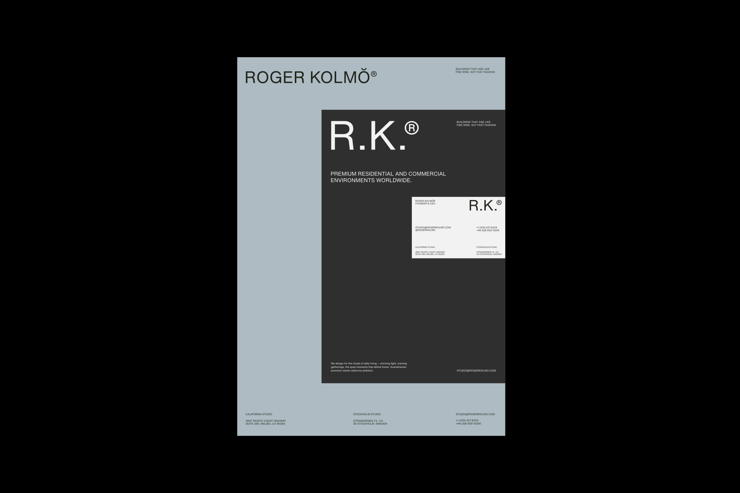 ROGER KOLMŎ® — Изображение №12 — Интерфейсы, Брендинг на Dprofile