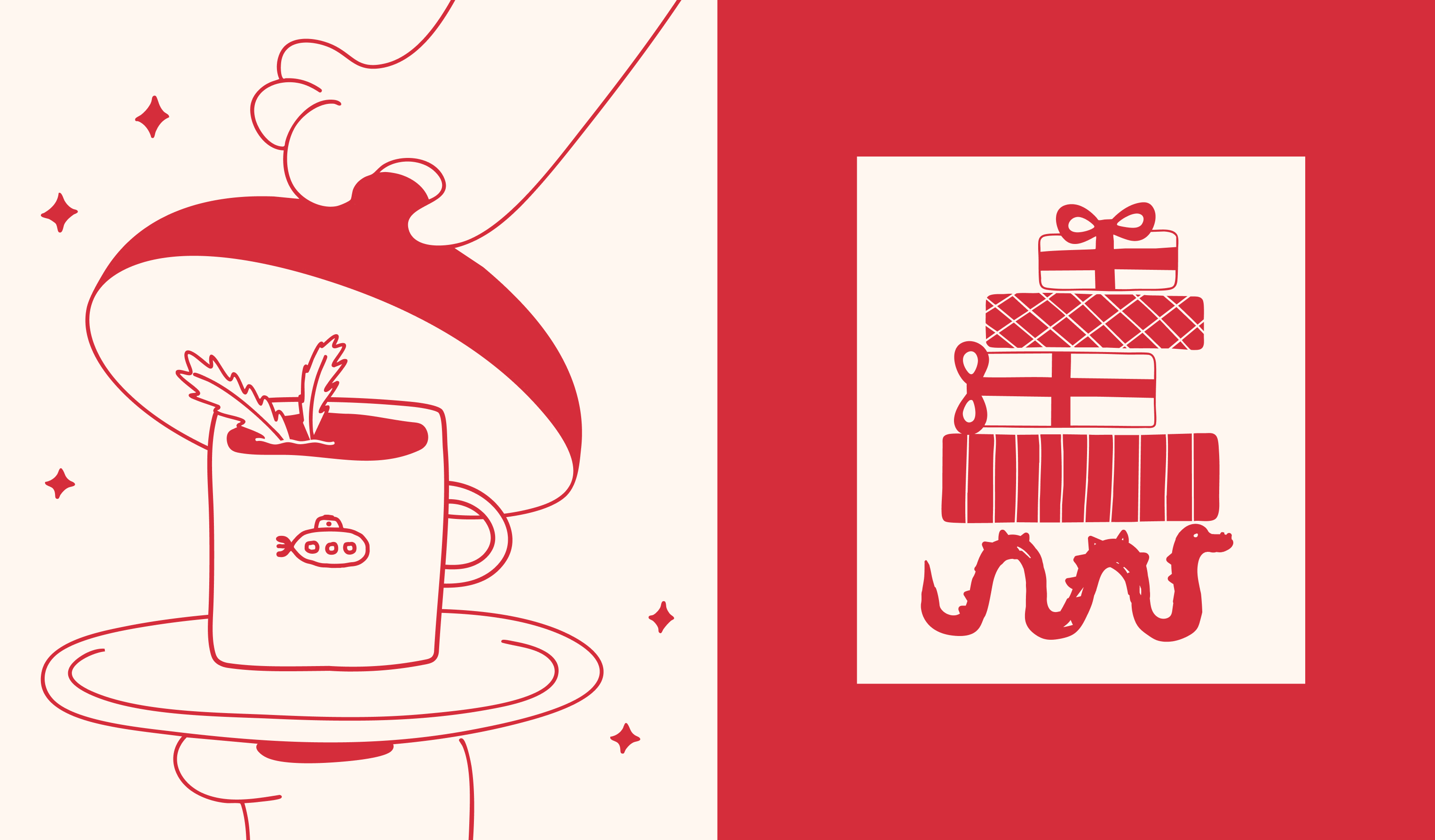 Submarine. Новогодний дизайн упаковки кофе — Изображение №7 — Брендинг, Иллюстрация на Dprofile