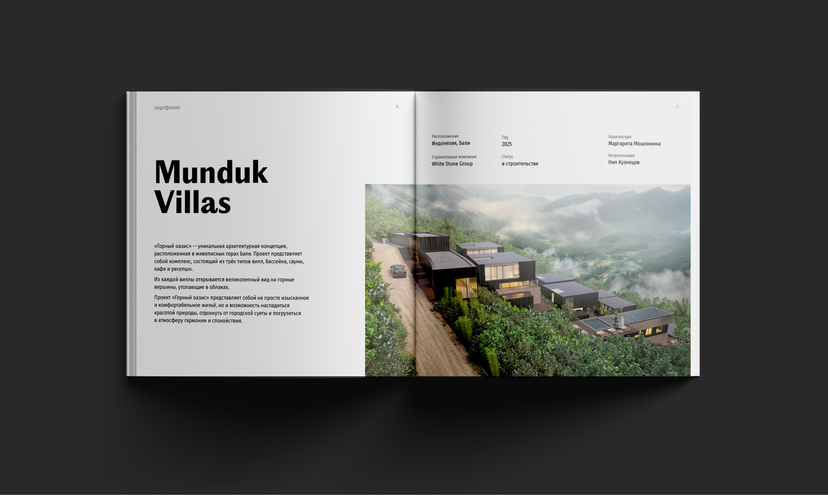 Книга-портфолио для архитектора — Изображение №2 — Графика на Dprofile