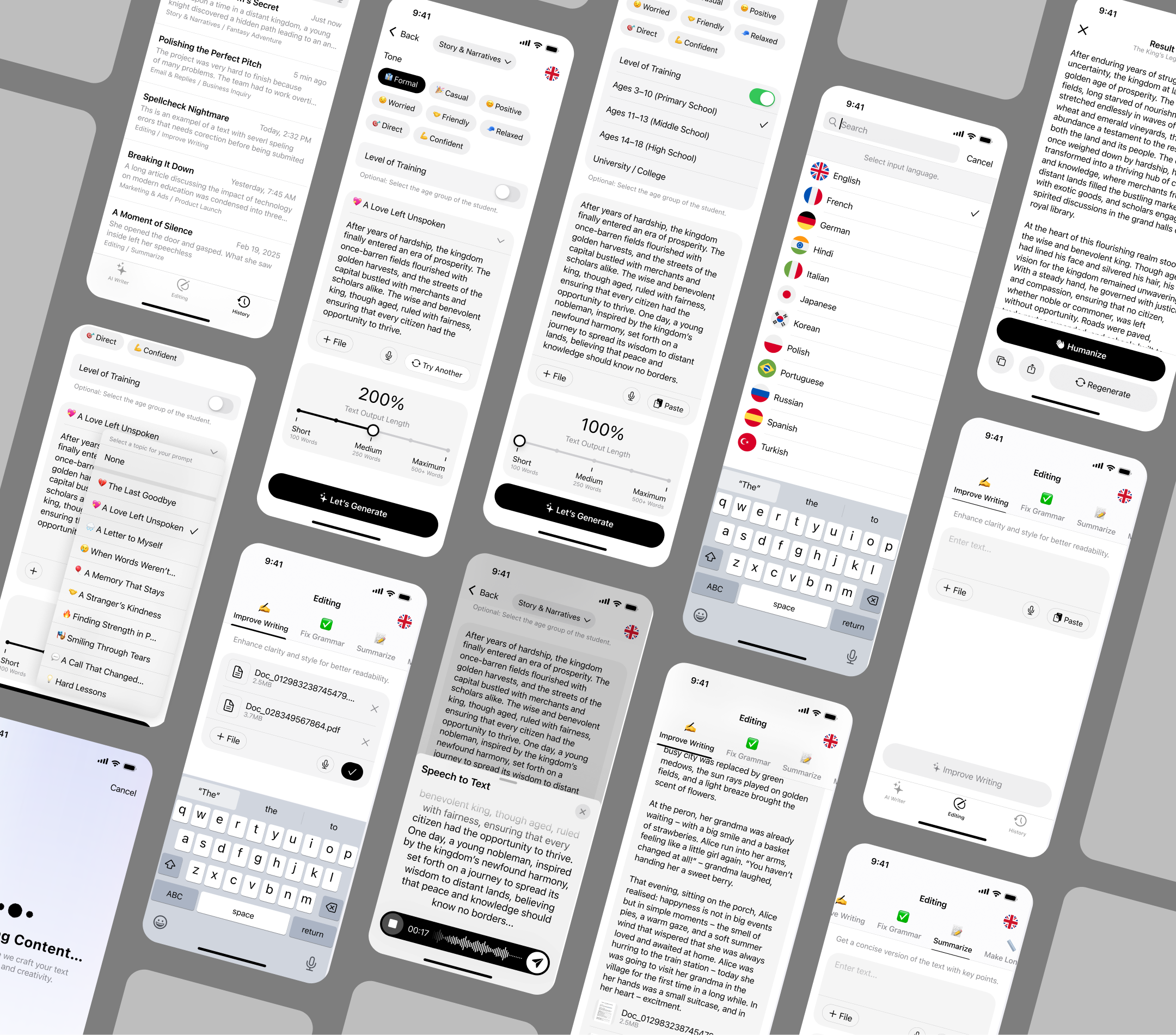 AI Assistant App for Perfect Writing — Изображение №14 — Интерфейсы на Dprofile