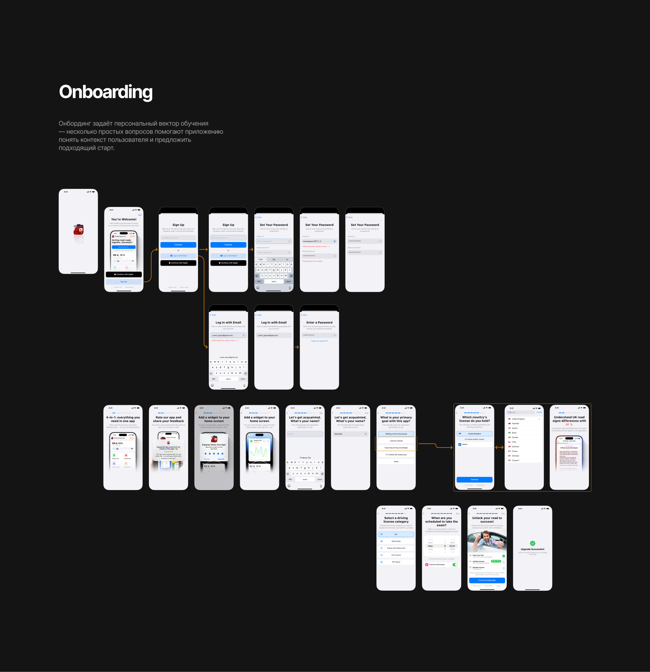 Mobile App Design — Driving Theory Test — Изображение №13 — Интерфейсы на Dprofile