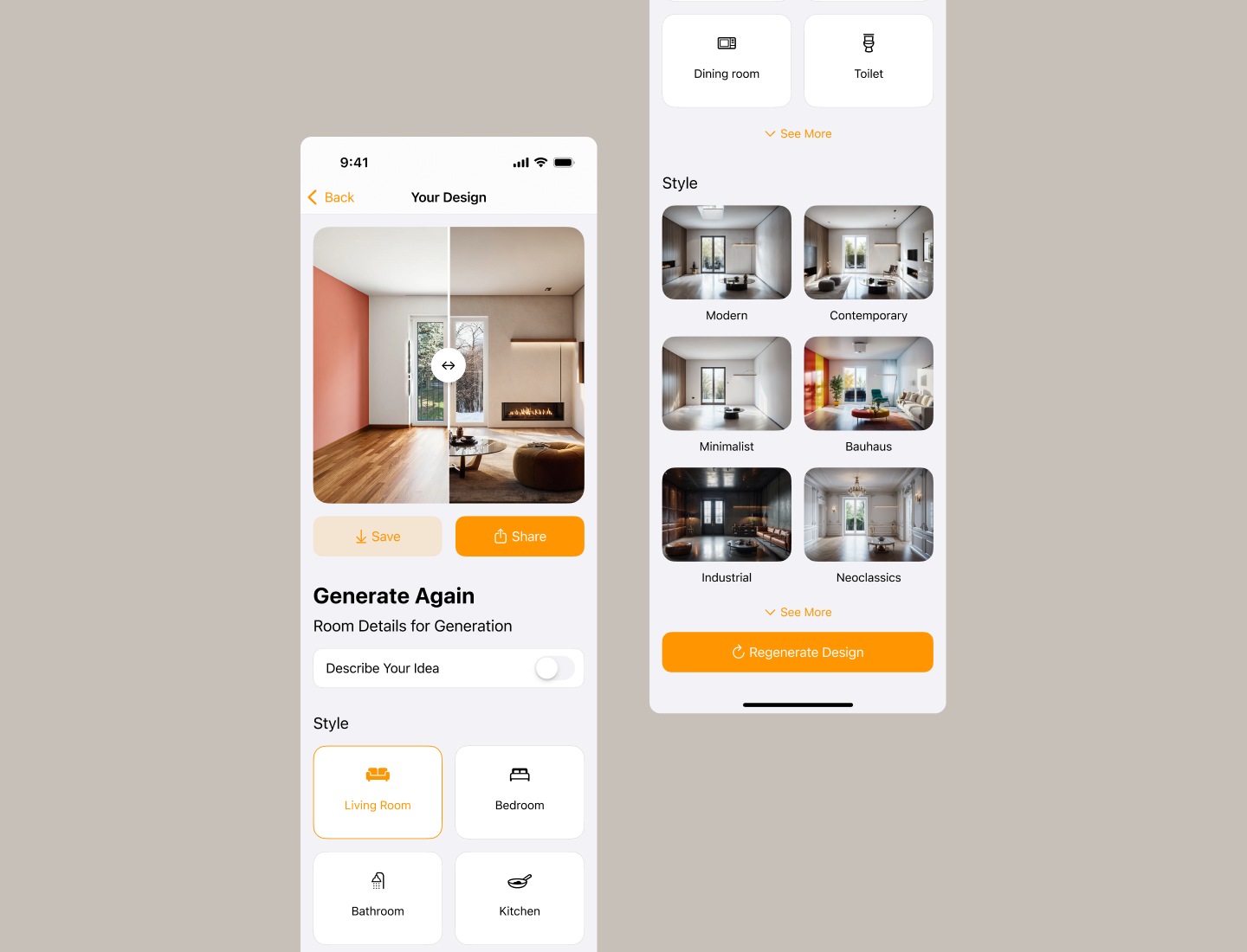 Mobile App Design — AI Home Design & Room Planner — Изображение №17 — Интерфейсы, Брендинг на Dprofile