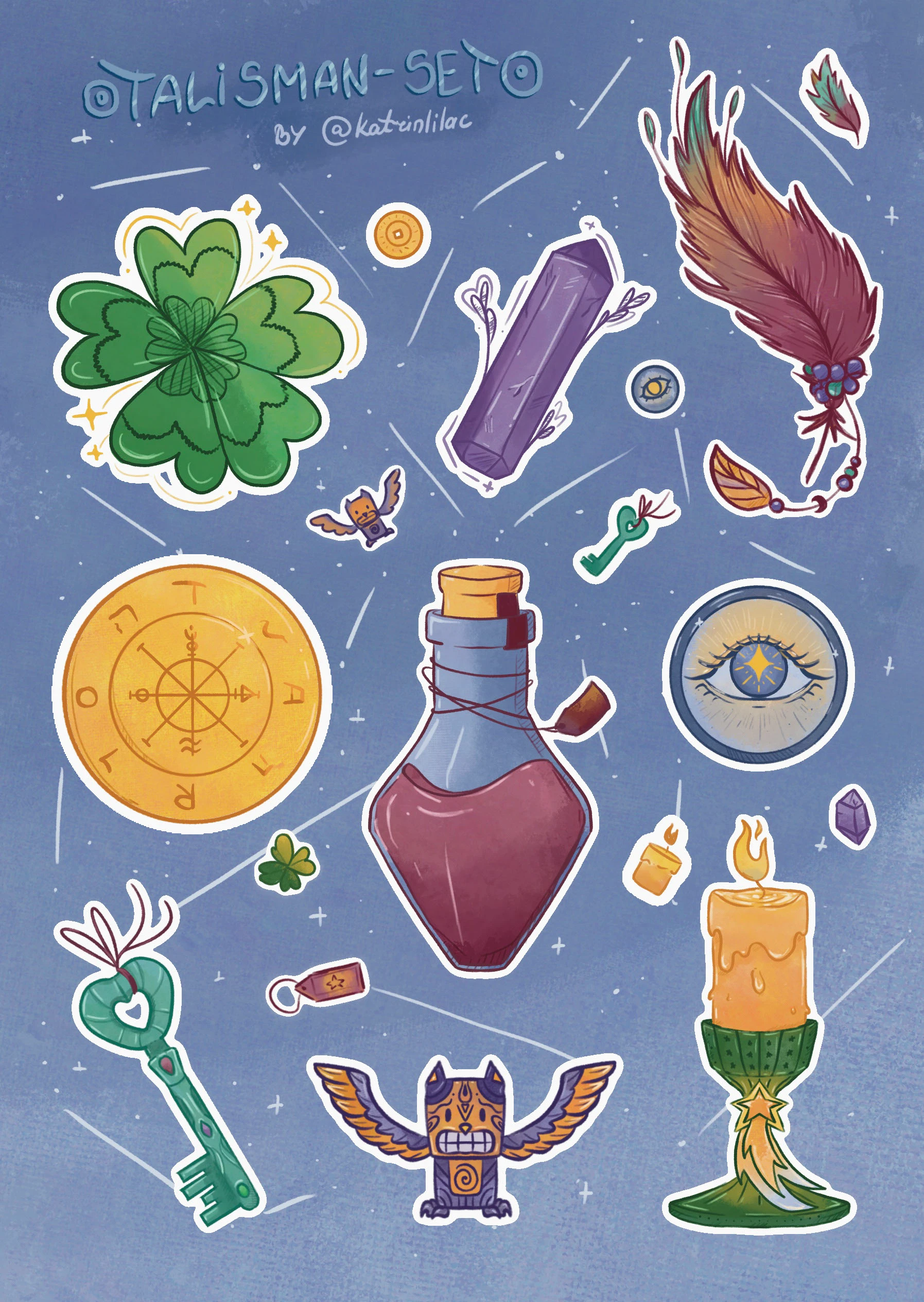 Стикерпак | Набор талисманов — Изображение №3 — Иллюстрация на Dprofile