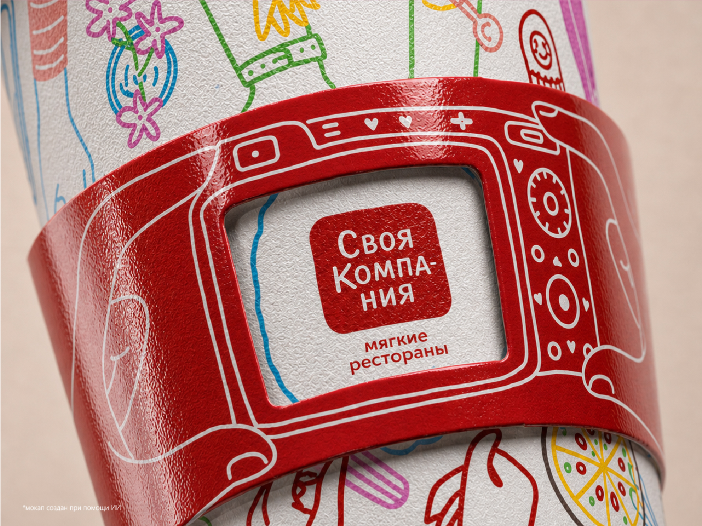 Иллюстрации для стаканчиков | "Своя Компания" — Изображение №2 — Иллюстрация, Промдизайн на Dprofile