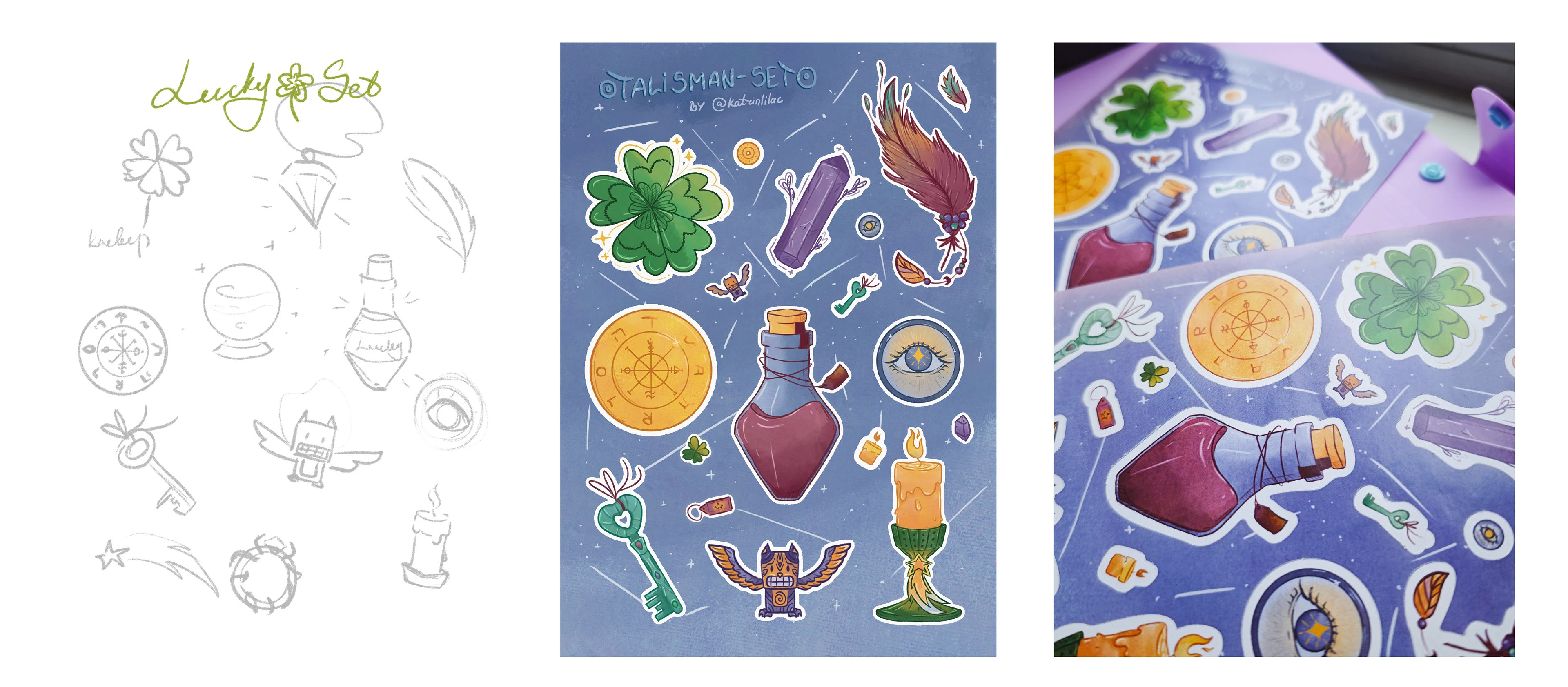 Стикерпак | Набор талисманов — Изображение №2 — Иллюстрация на Dprofile