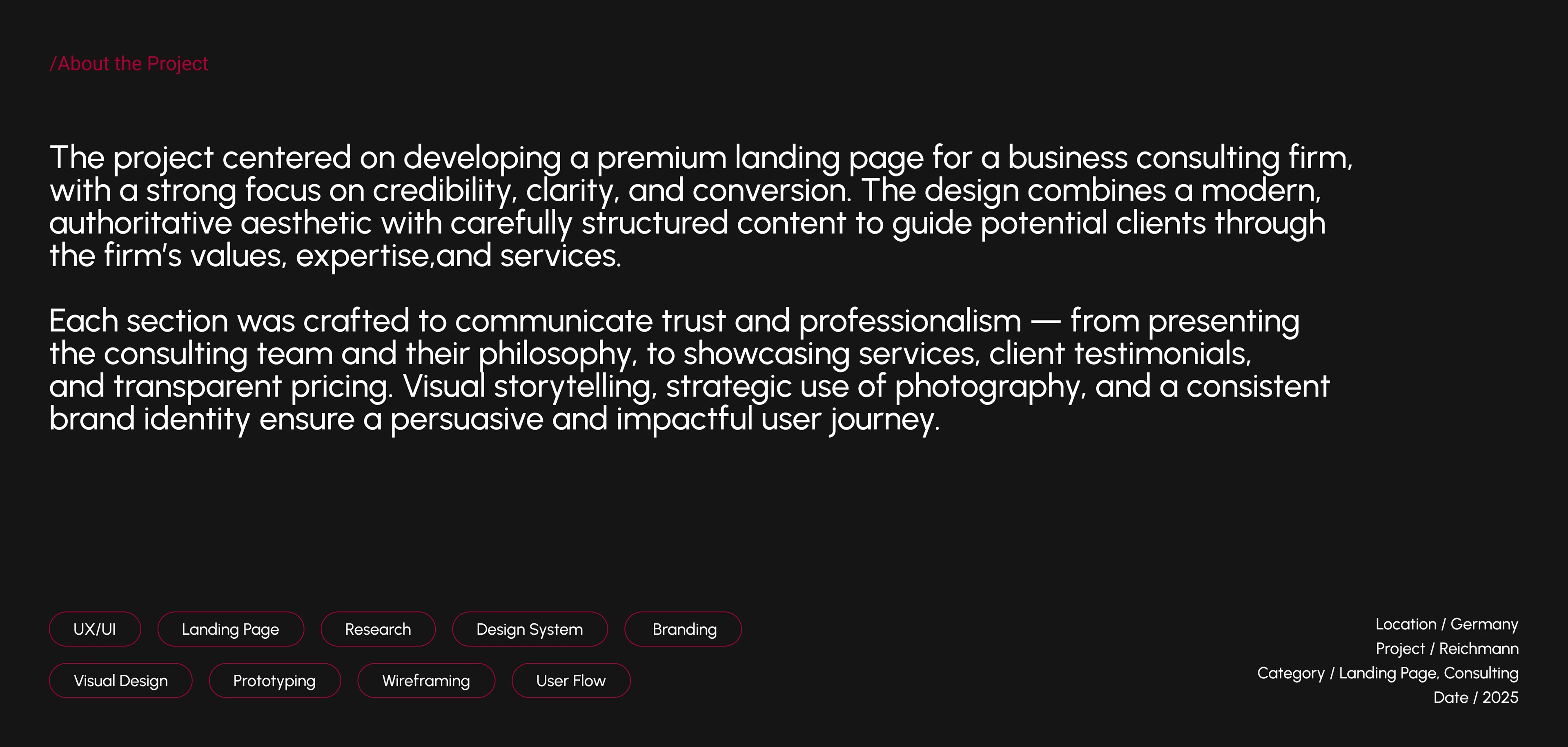 Business Consulting Landing Page Design — Изображение №2 — Интерфейсы, Брендинг на Dprofile