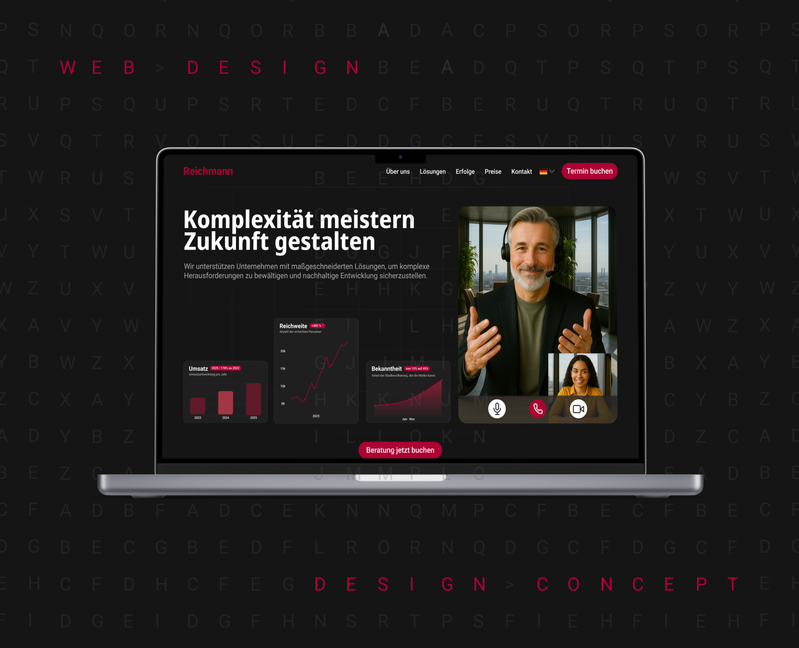 Business Consulting Landing Page Design — Интерфейсы, Брендинг на Dprofile
