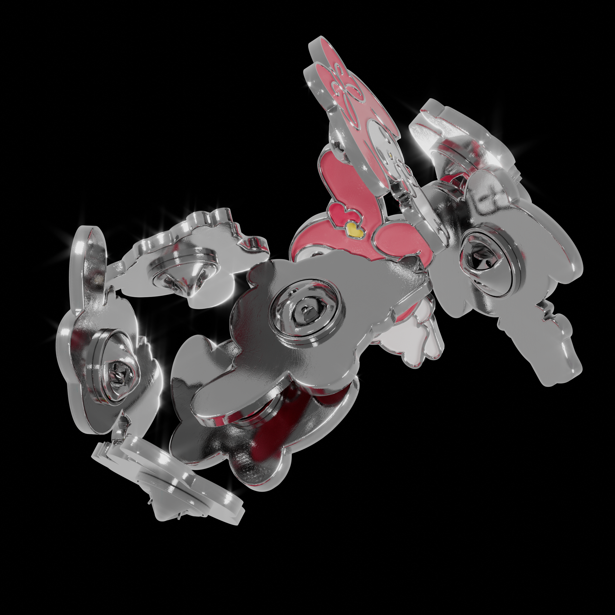 Enamel Pins with My Melody — Изображение №2 — 3D, Анимация на Dprofile