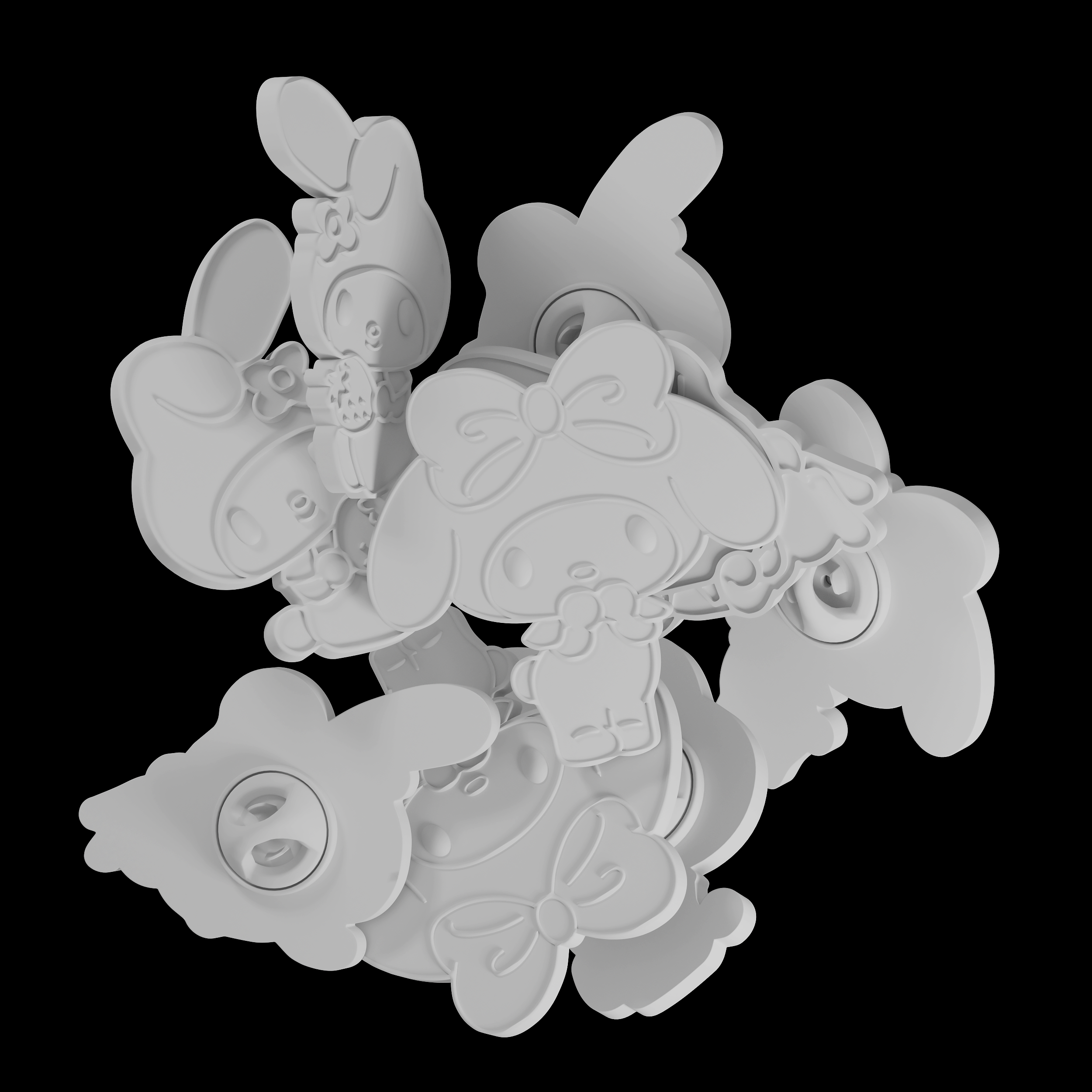 Enamel Pins with My Melody — Изображение №9 — 3D, Анимация на Dprofile