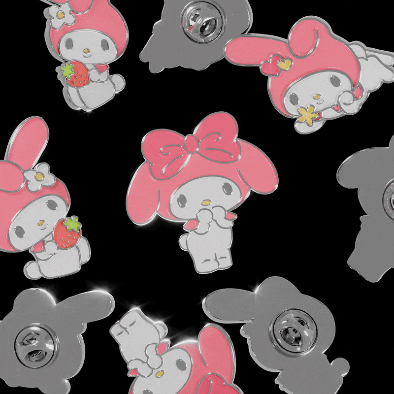 Enamel Pins with My Melody — Изображение №8 — 3D, Анимация на Dprofile