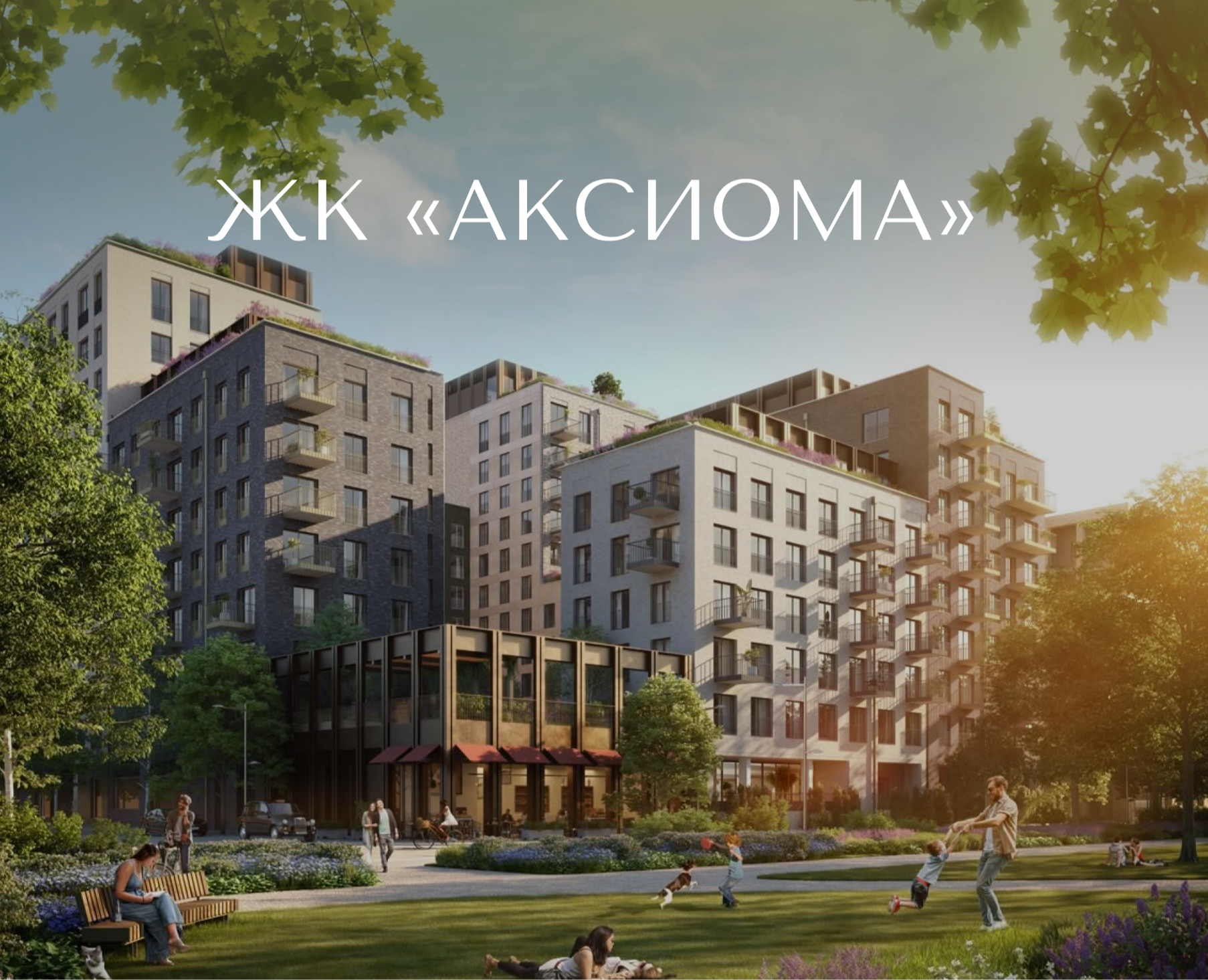 Дизайн сайта для ЖК «Аксиома» на Dprofile