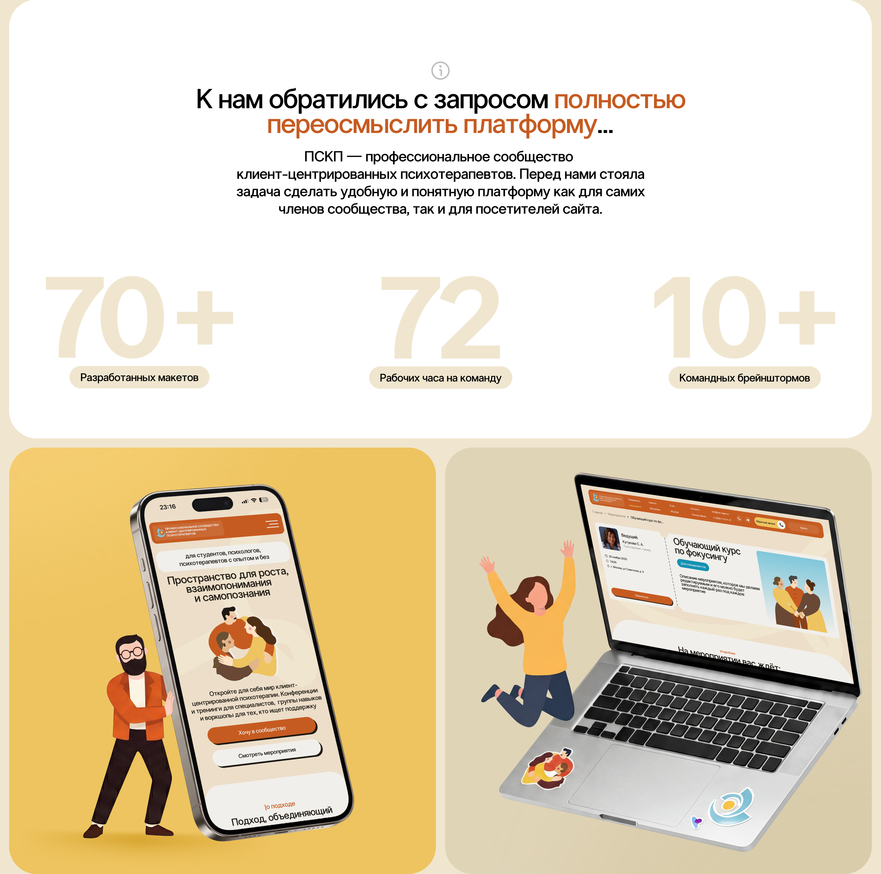 ПСКП | Платформа сообщества психотерапевтов — Изображение №2 — Интерфейсы, Брендинг на Dprofile