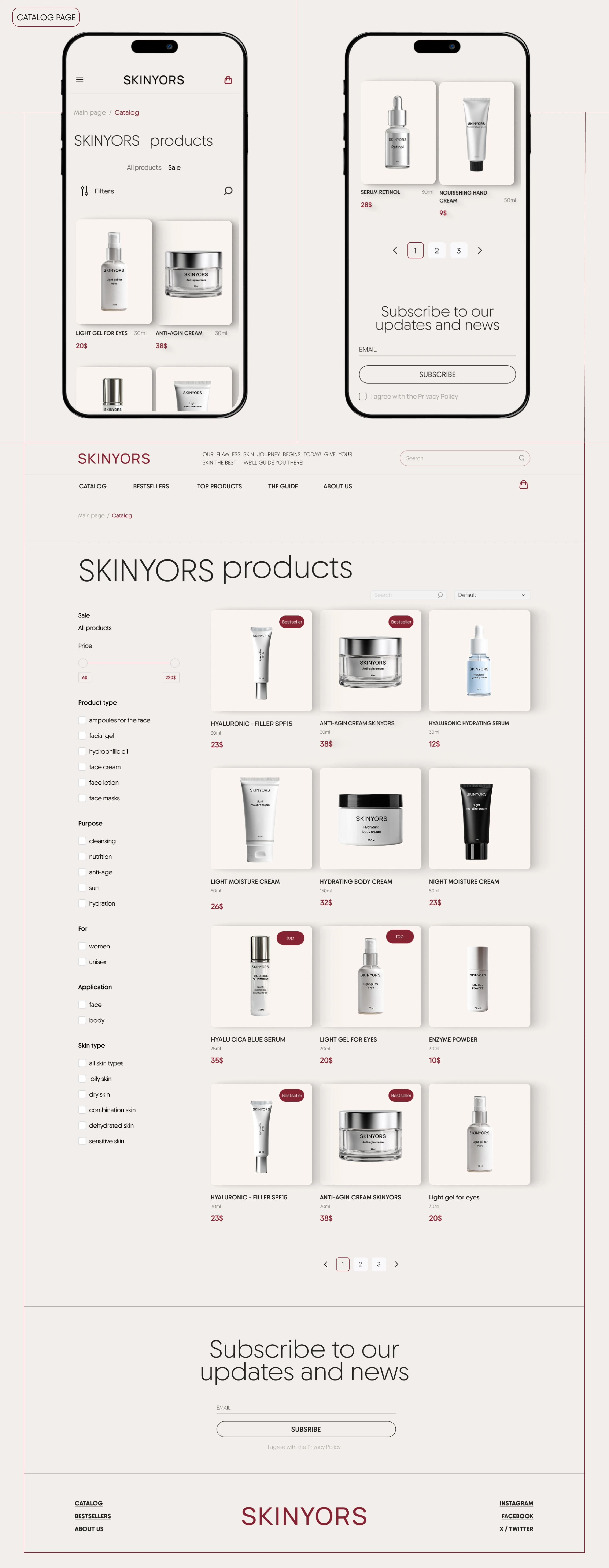 Cosmetics online-shop / Интернет-магазин косметики — Изображение №7 — Интерфейсы на Dprofile