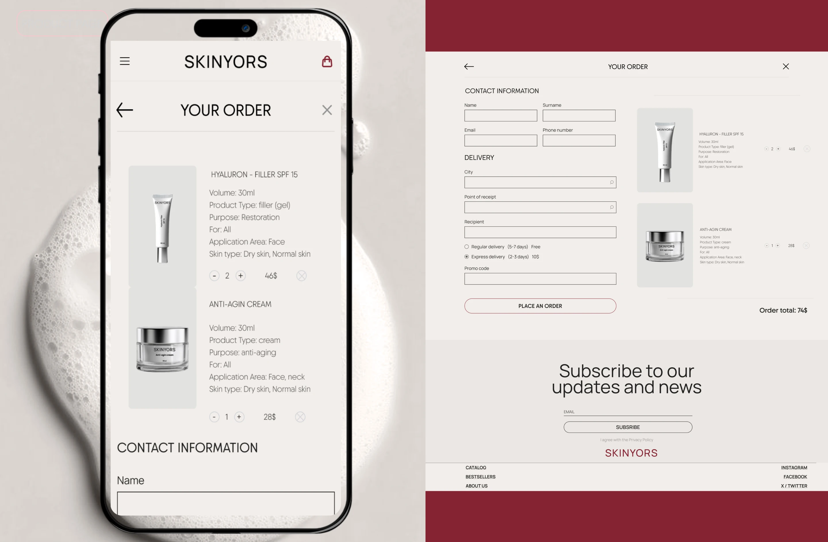 Cosmetics online-shop / Интернет-магазин косметики — Изображение №10 — Интерфейсы на Dprofile