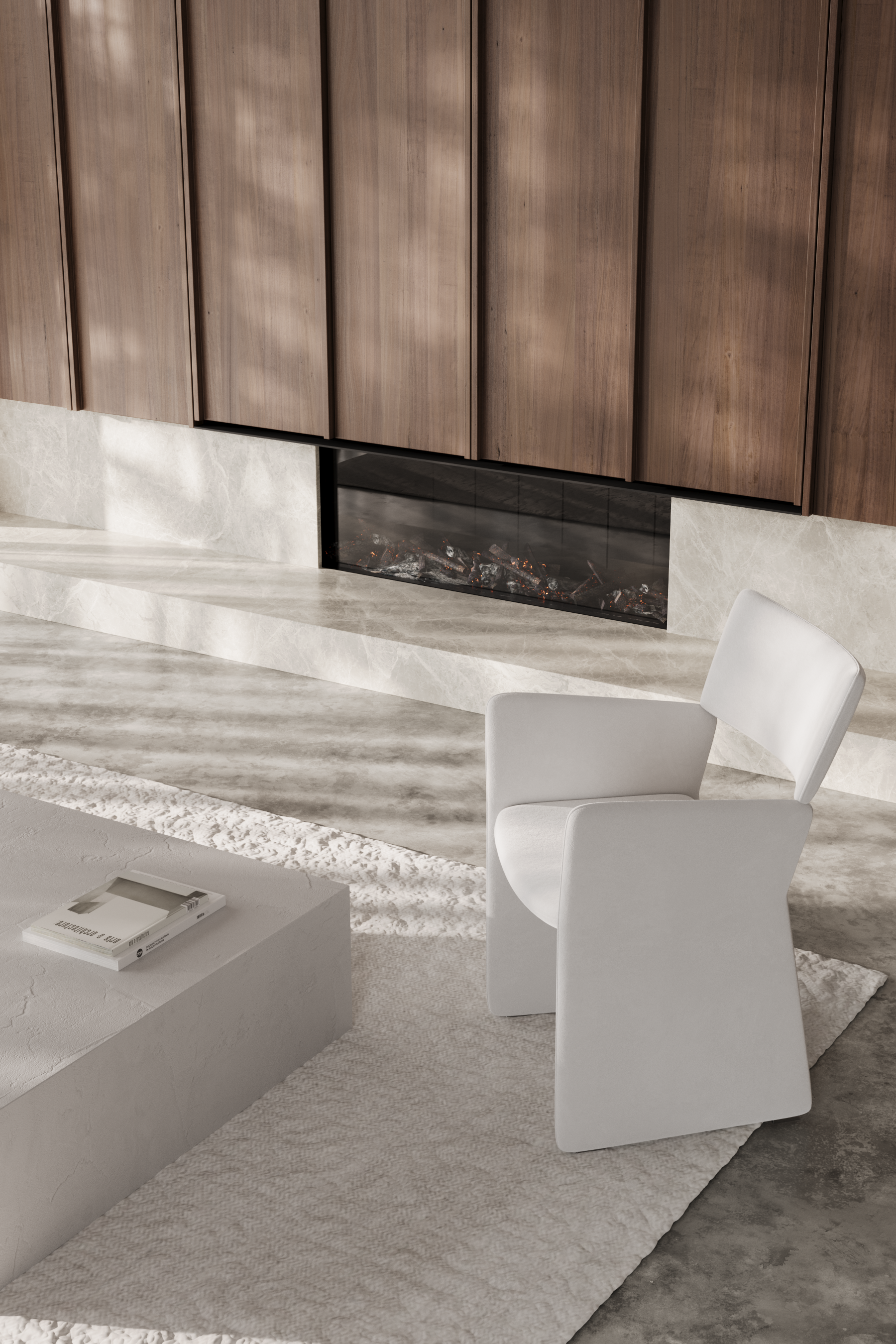 3Д визуализация гостиной с камином — Изображение №4 — 3D на Dprofile