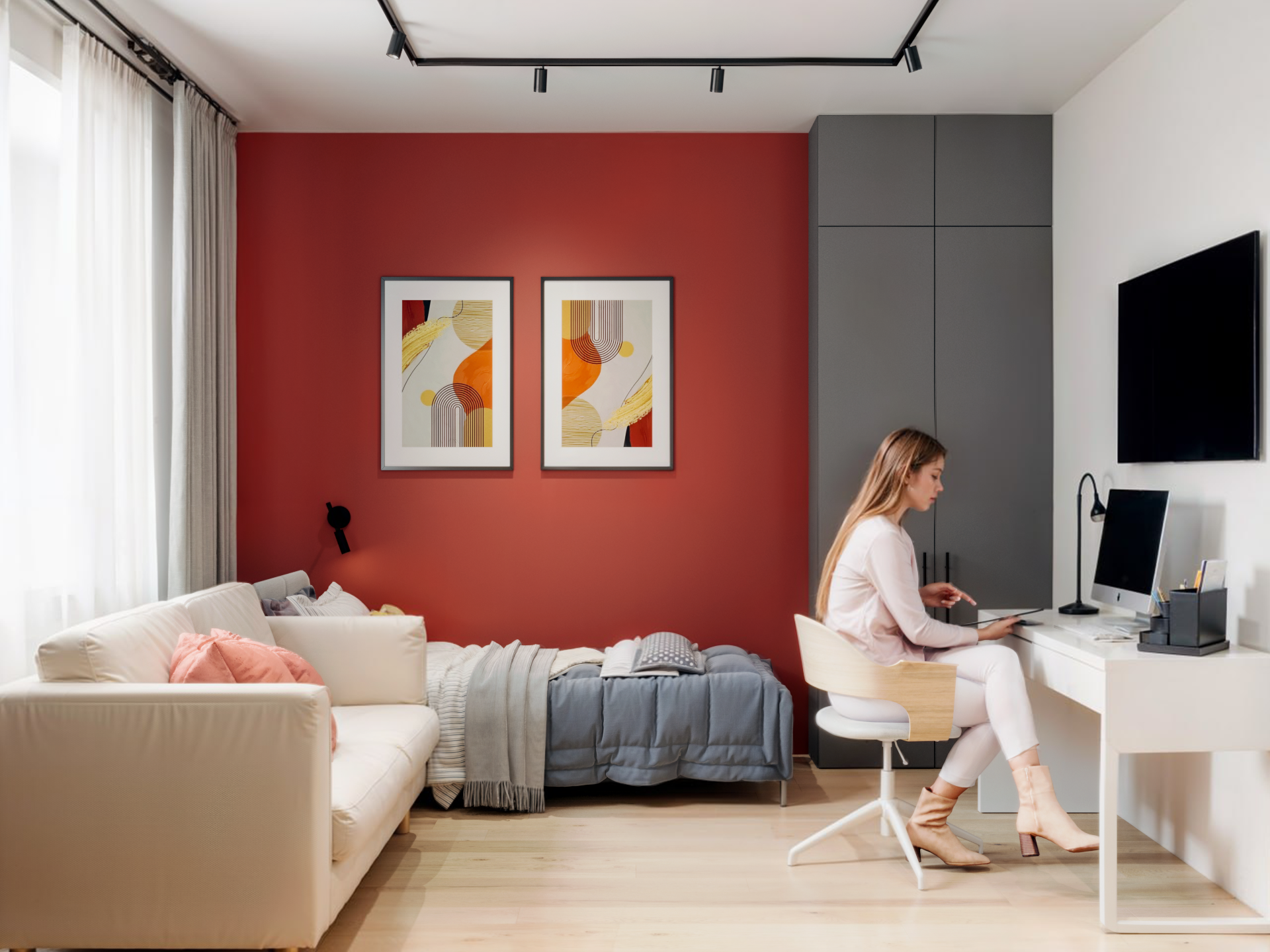 3D визуализация квартиры-студии — Изображение №1 — 3D на Dprofile