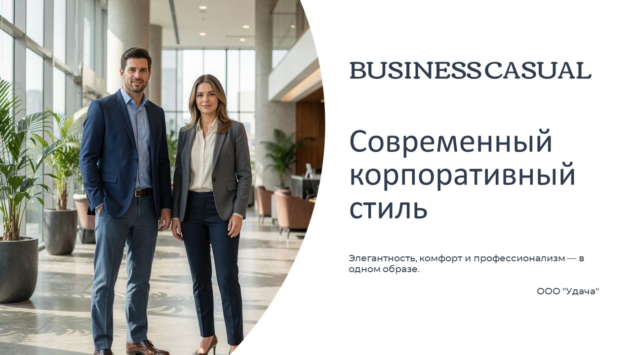 Стиль Business Casual — Изображение №1 — Брендинг, Нейро на Dprofile
