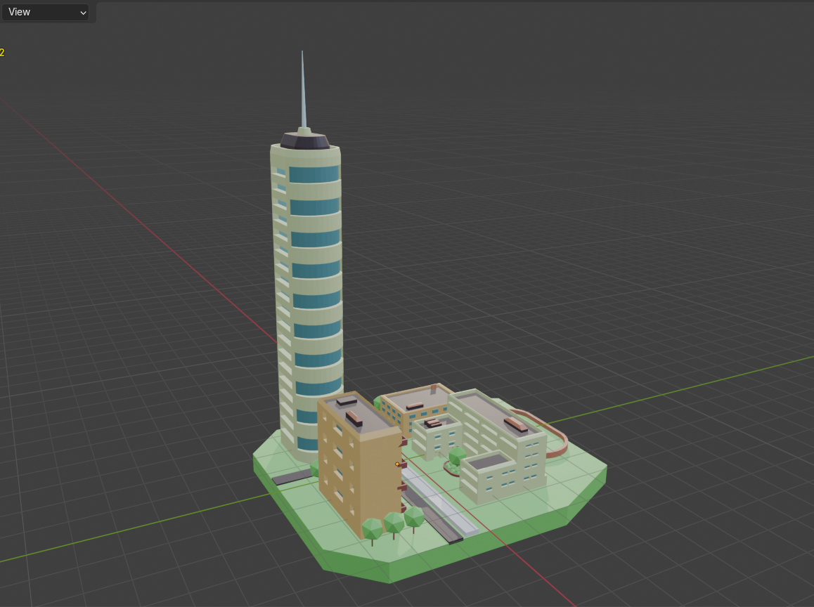 3D модель города — Изображение №3 — Иллюстрация, 3D на Dprofile