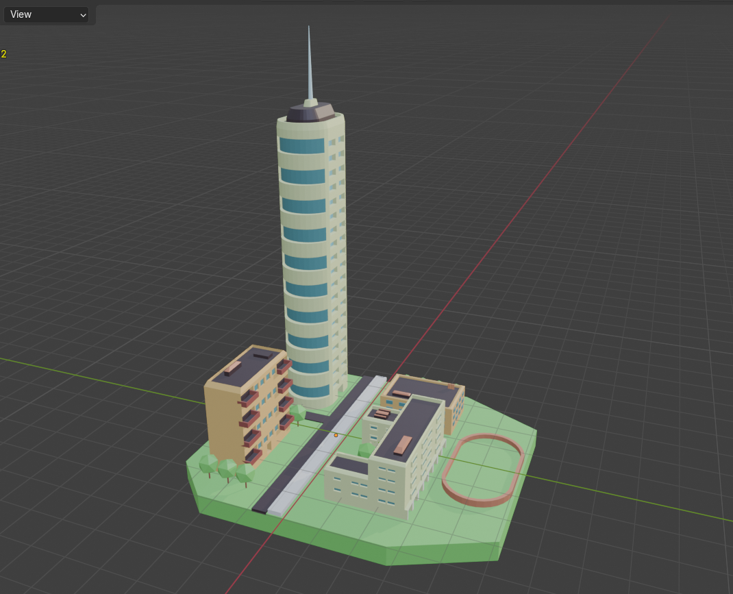 3D модель города — Изображение №1 — Иллюстрация, 3D на Dprofile