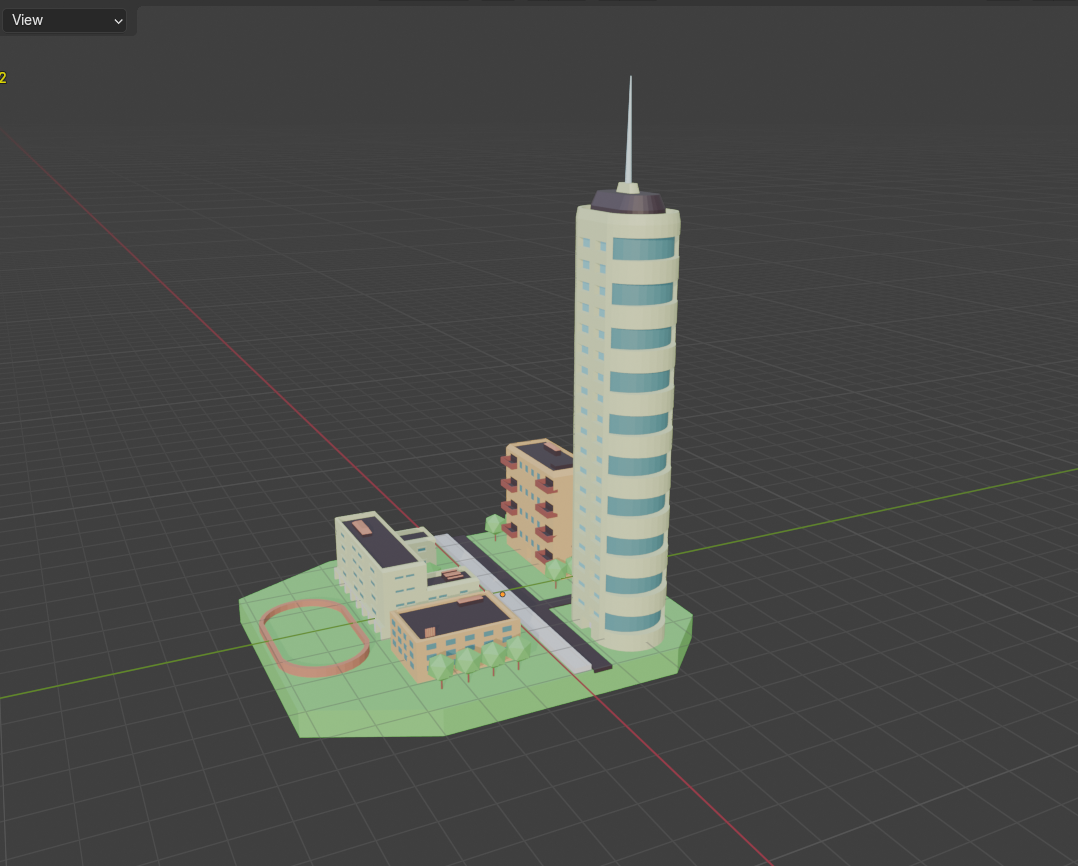 3D модель города — Изображение №2 — Иллюстрация, 3D на Dprofile