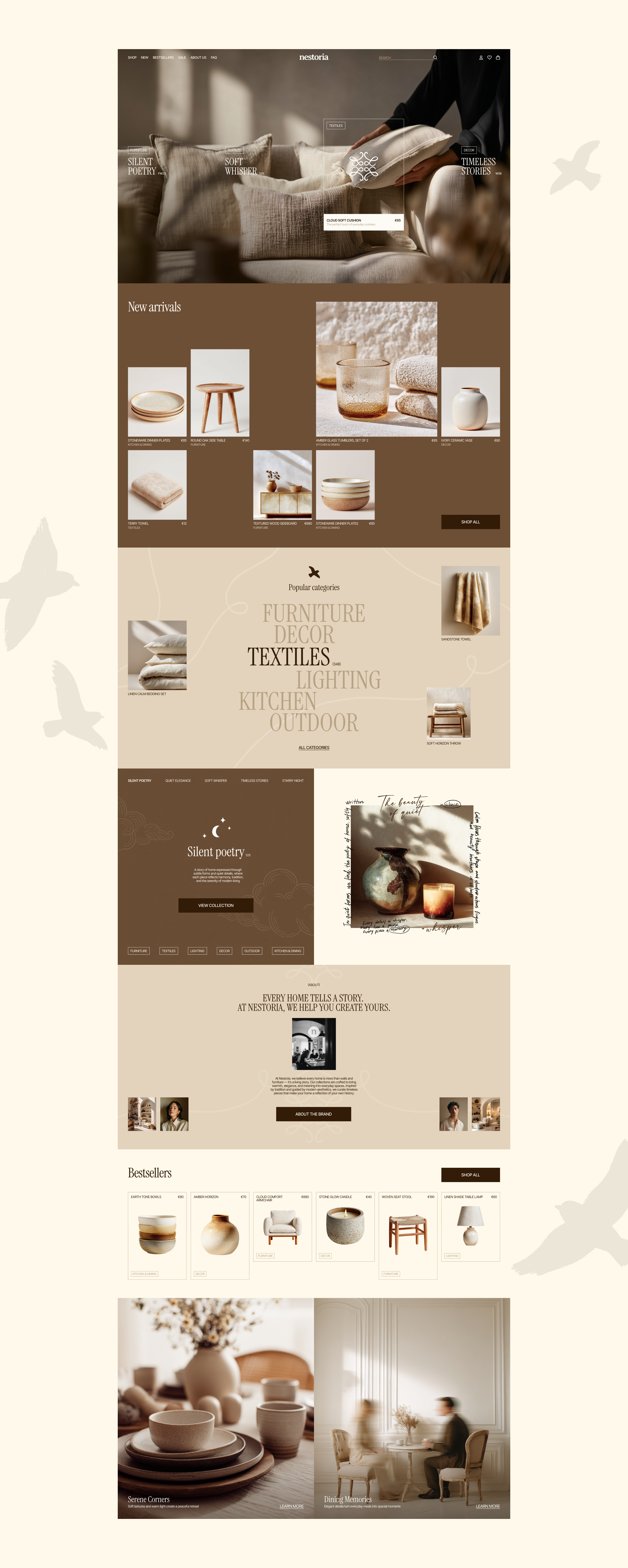 Nestoria | E-commerce website concept — Изображение №3 — Интерфейсы на Dprofile