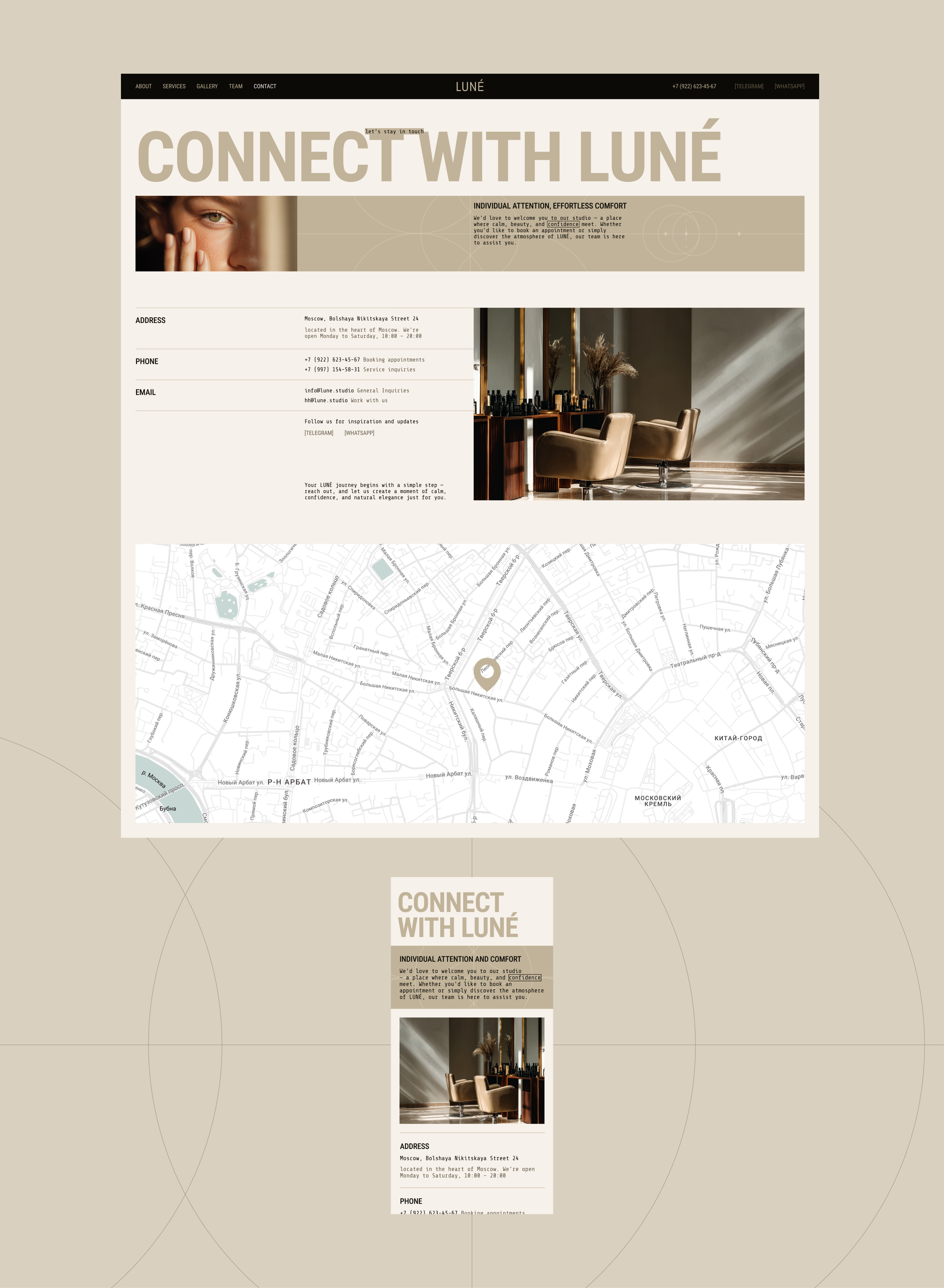 Beauty studio | Web design — Изображение №12 — Интерфейсы на Dprofile