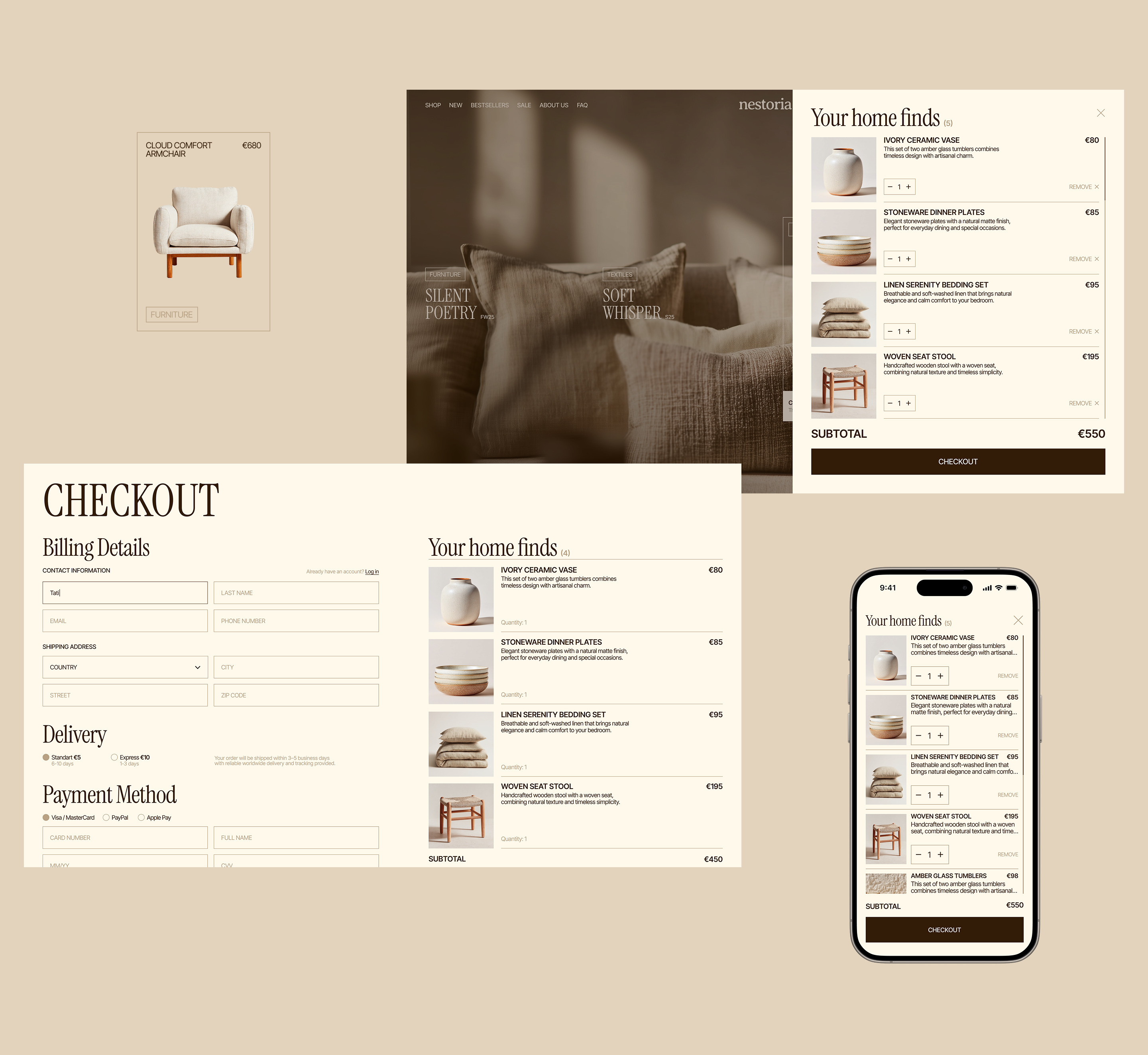 Nestoria | E-commerce website concept — Изображение №8 — Интерфейсы на Dprofile