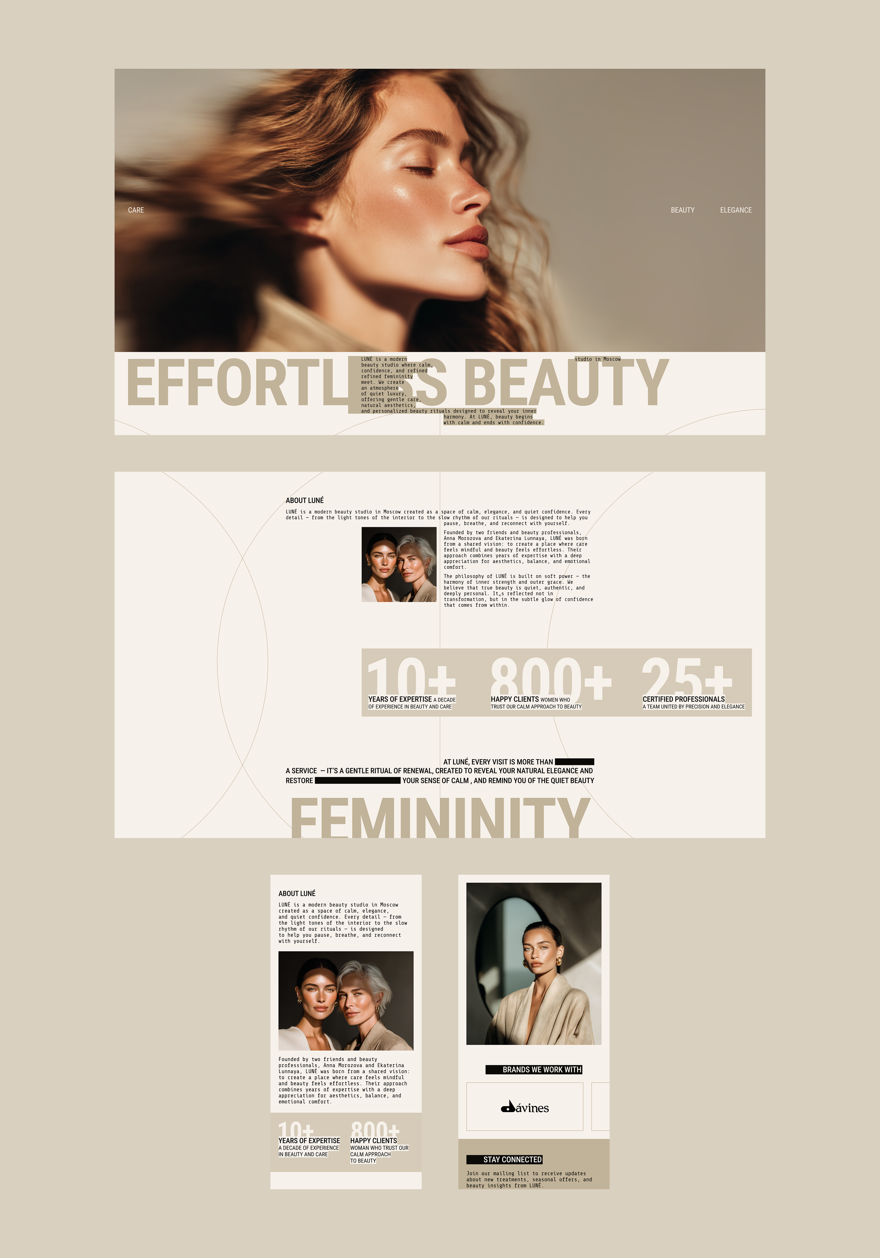 Beauty studio | Web design — Изображение №8 — Интерфейсы на Dprofile