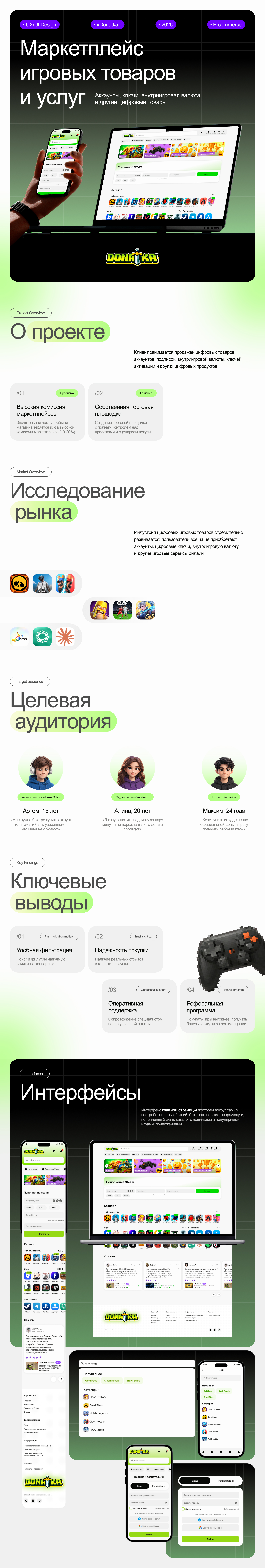 Маркетплейс игровых товаров — Изображение №1 — Интерфейсы, Брендинг на Dprofile
