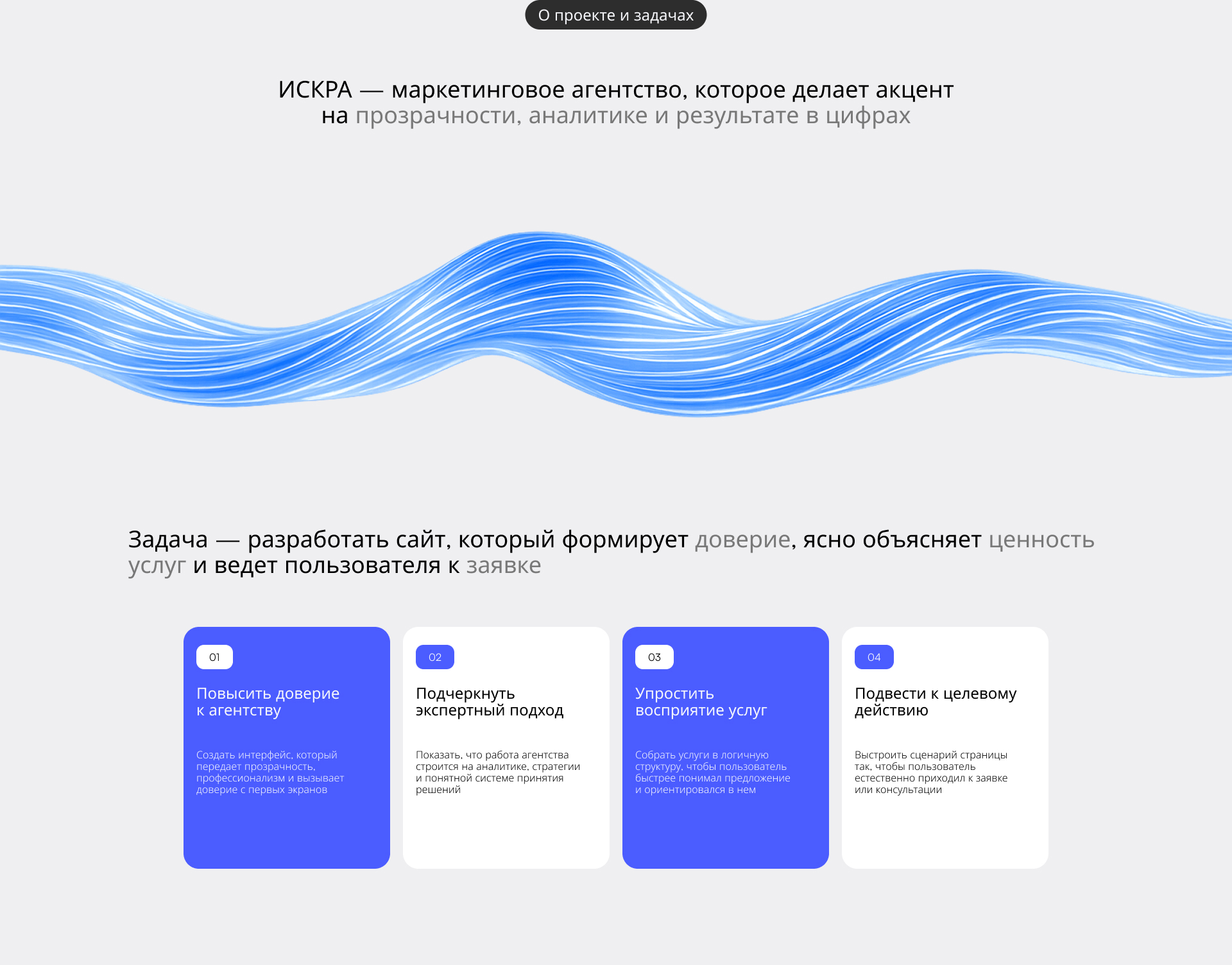 Сайт для маркетингового агентства Искра — Изображение №2 — Интерфейсы на Dprofile