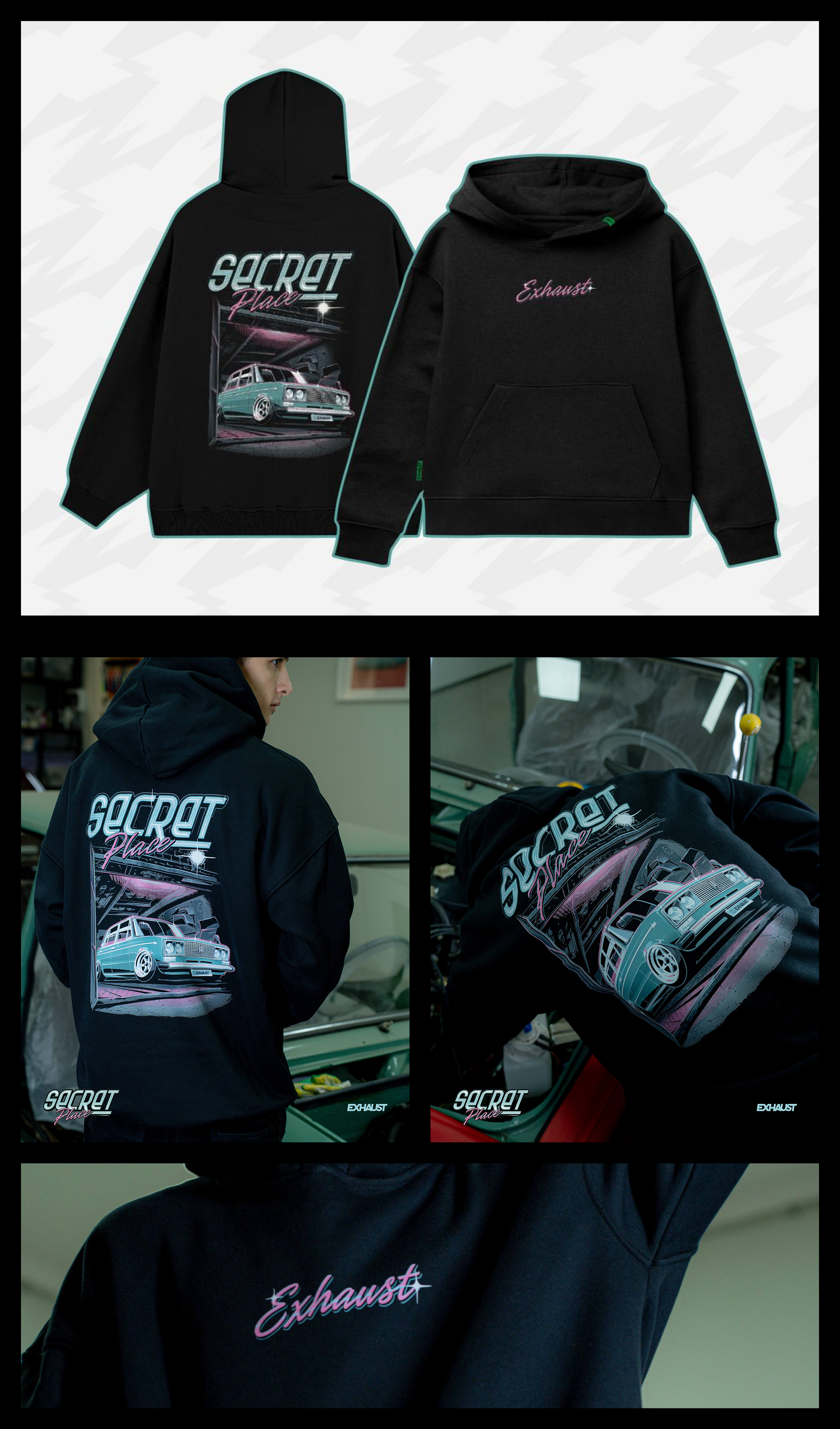 EXHAUST WEAR - мерч — Изображение №7 — Брендинг, Иллюстрация на Dprofile