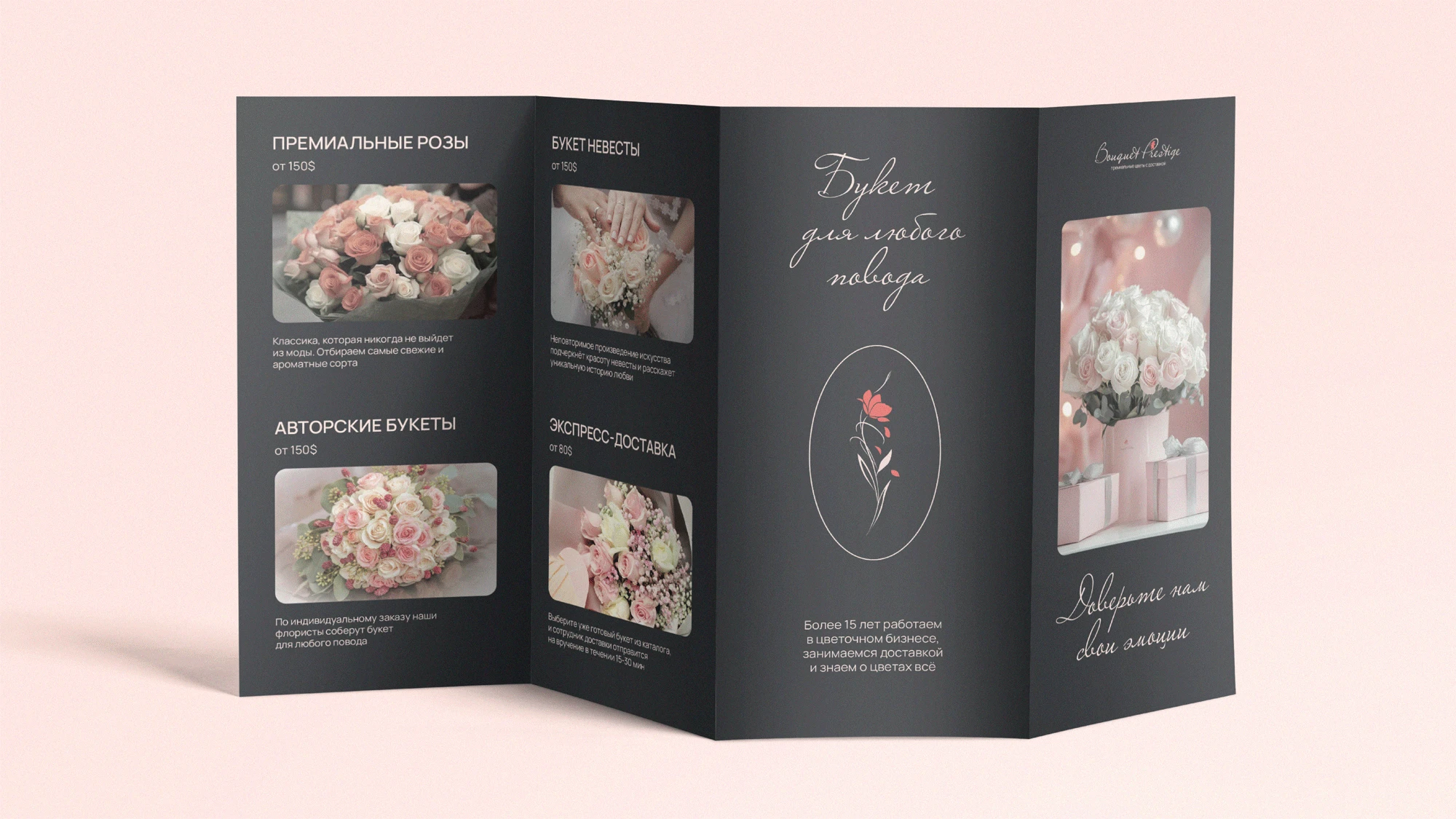 Логотип и фирменный стиль для сервиса доставки цветов — Изображение №12 — Брендинг на Dprofile