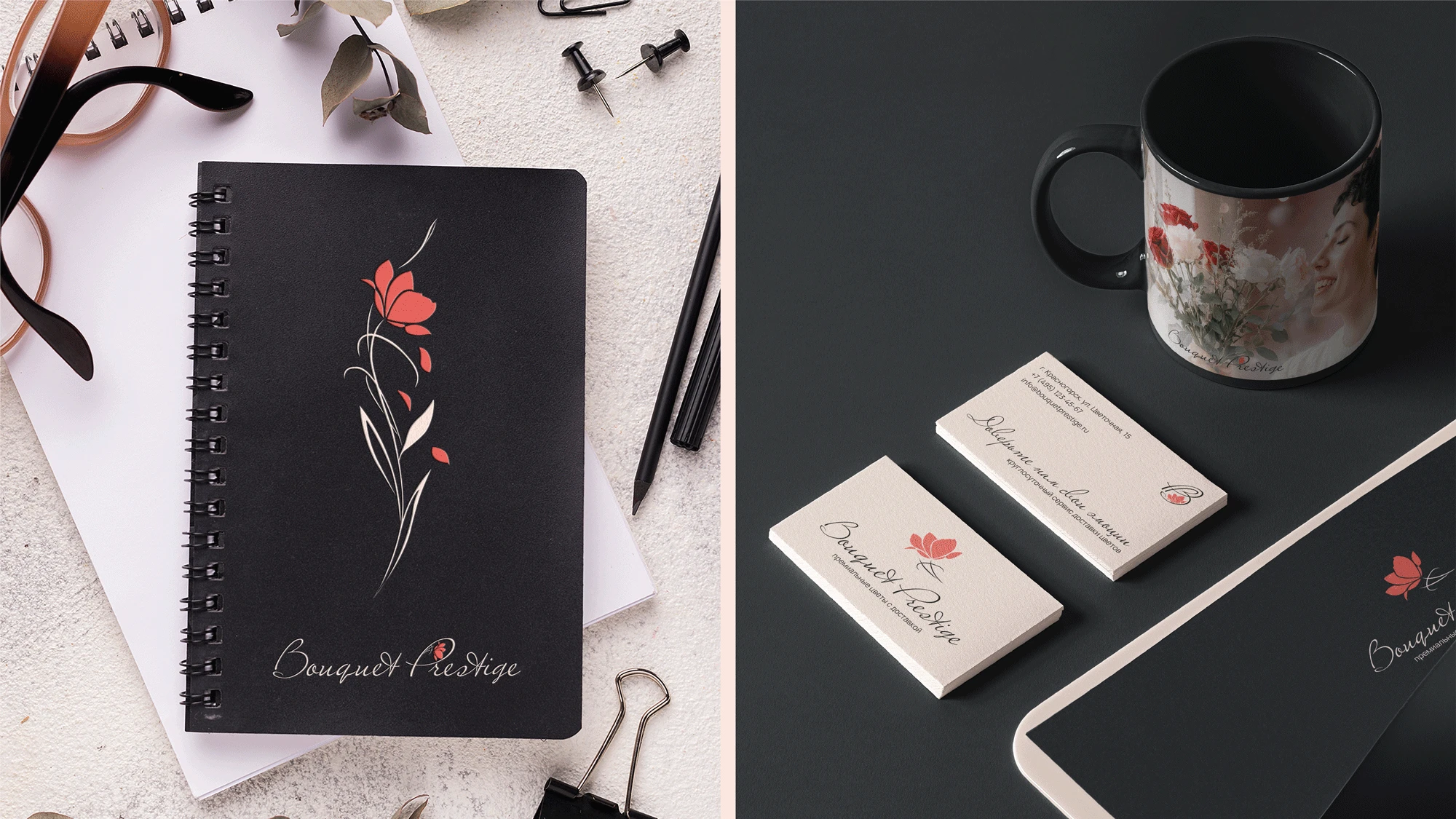 Логотип и фирменный стиль для сервиса доставки цветов — Изображение №16 — Брендинг на Dprofile