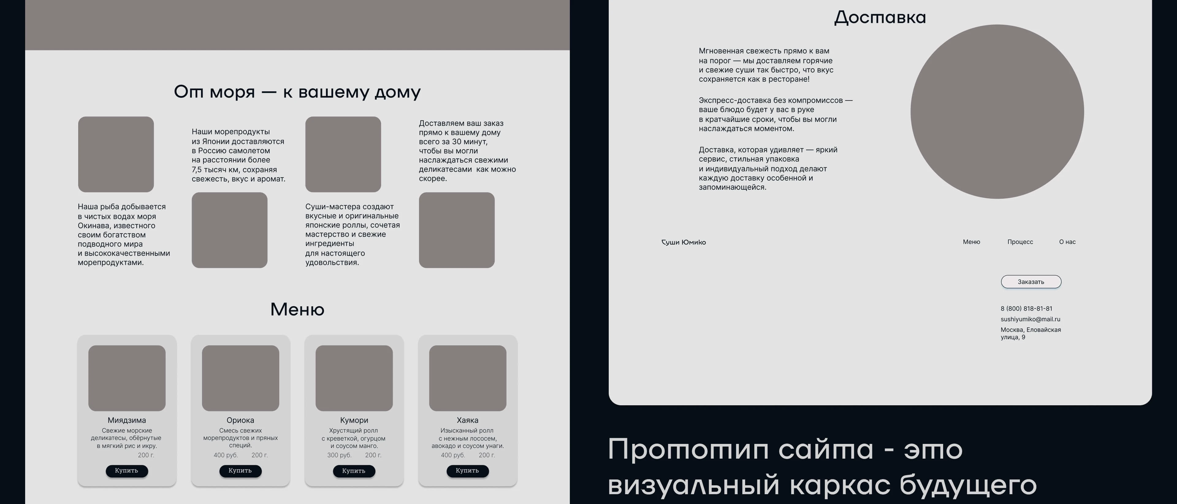 Sushi Yumiko | Website for a sushi bar — Изображение №9 — Интерфейсы на Dprofile